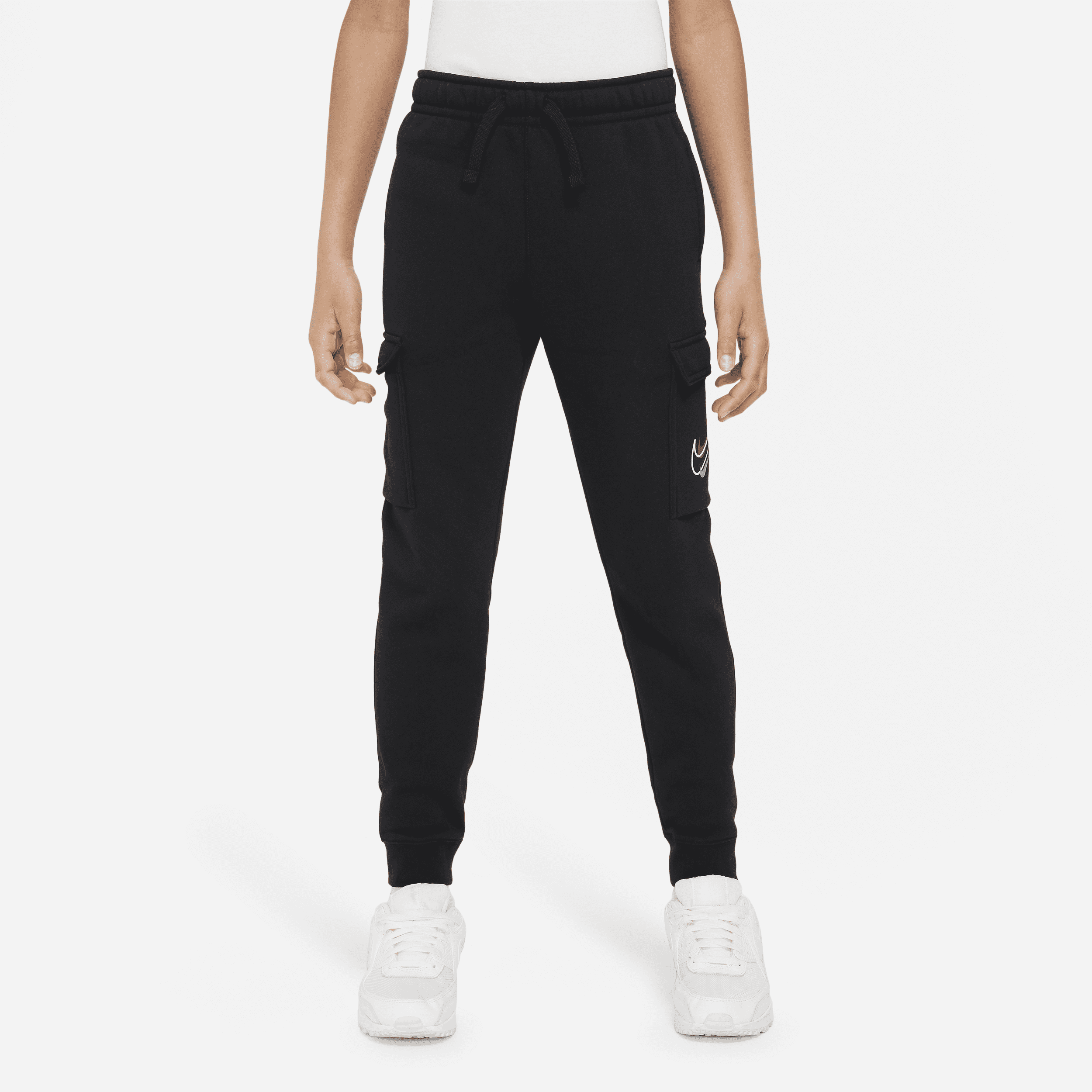 Nike Sportswear Big Kids (Boys) Fleece Cargo Pants | DX2299-010 | FOOTY.COM