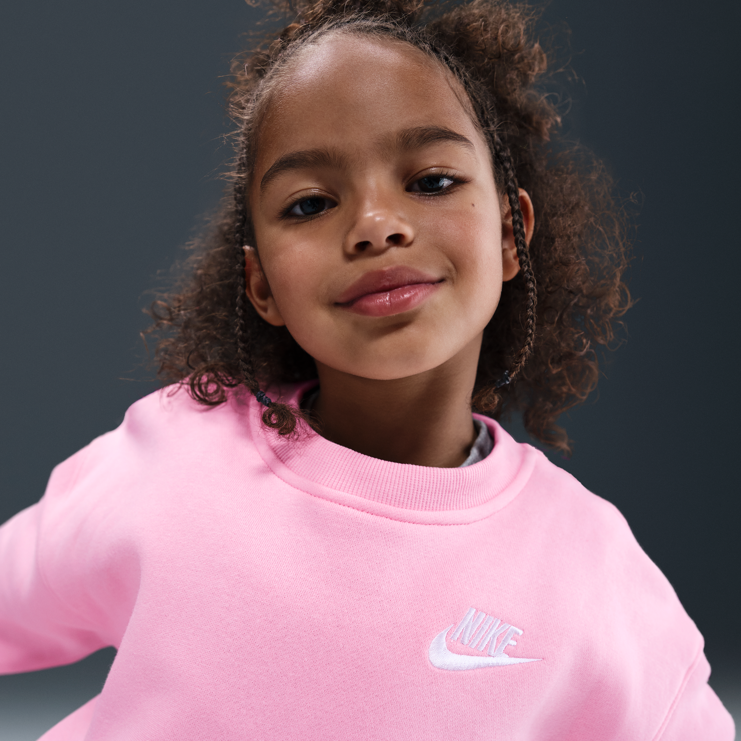 Thumbnail - Nike Oversize Rundhalsoberteil (jüngere Kinder) - Pink