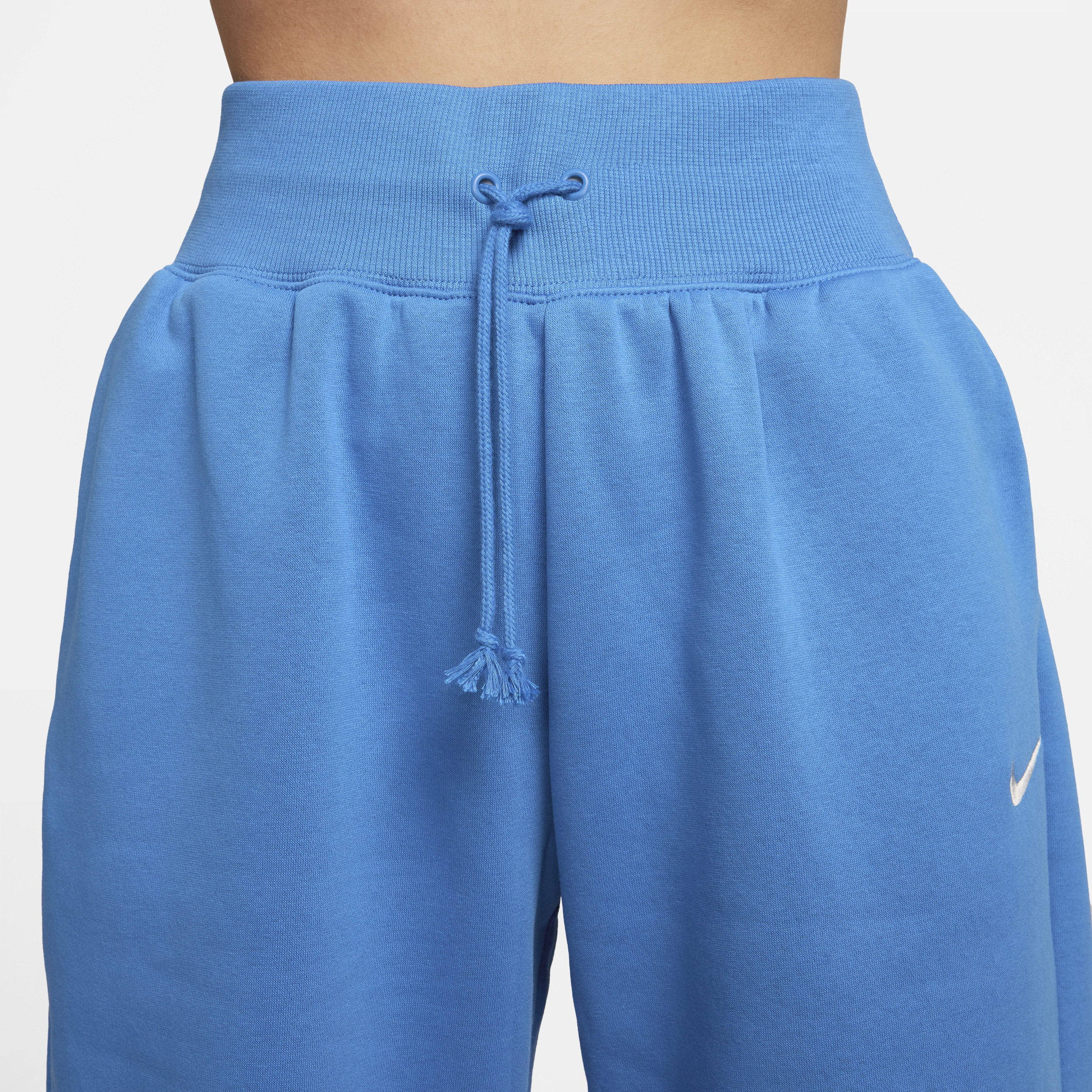 Nike Sportswear Phoenix Fleece Oversized joggingbroek met hoge taille voor dames Blauw