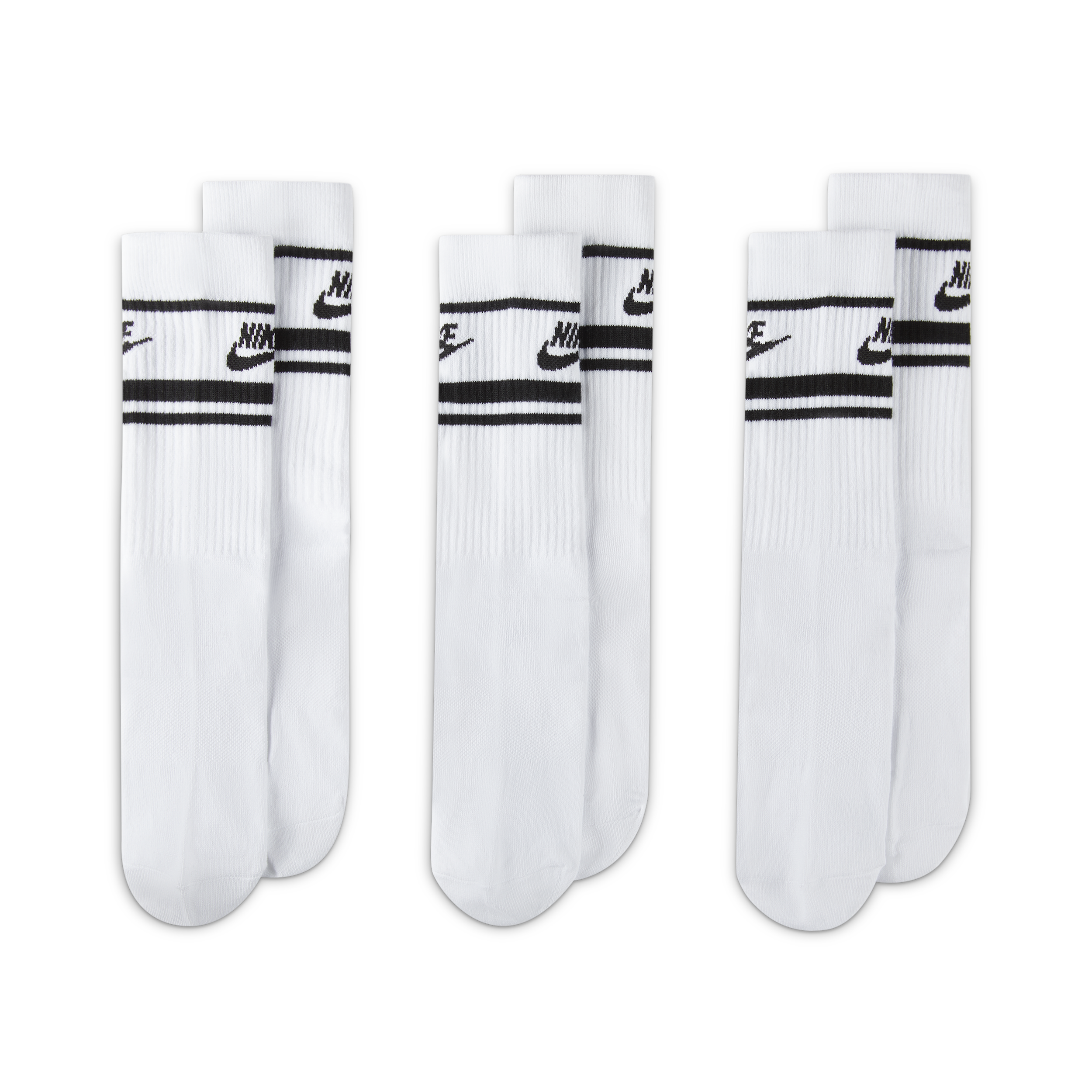 Thumbnail - Nike Dri-FIT Everyday Essential Crew-Socken (3 Paar) - Weiß