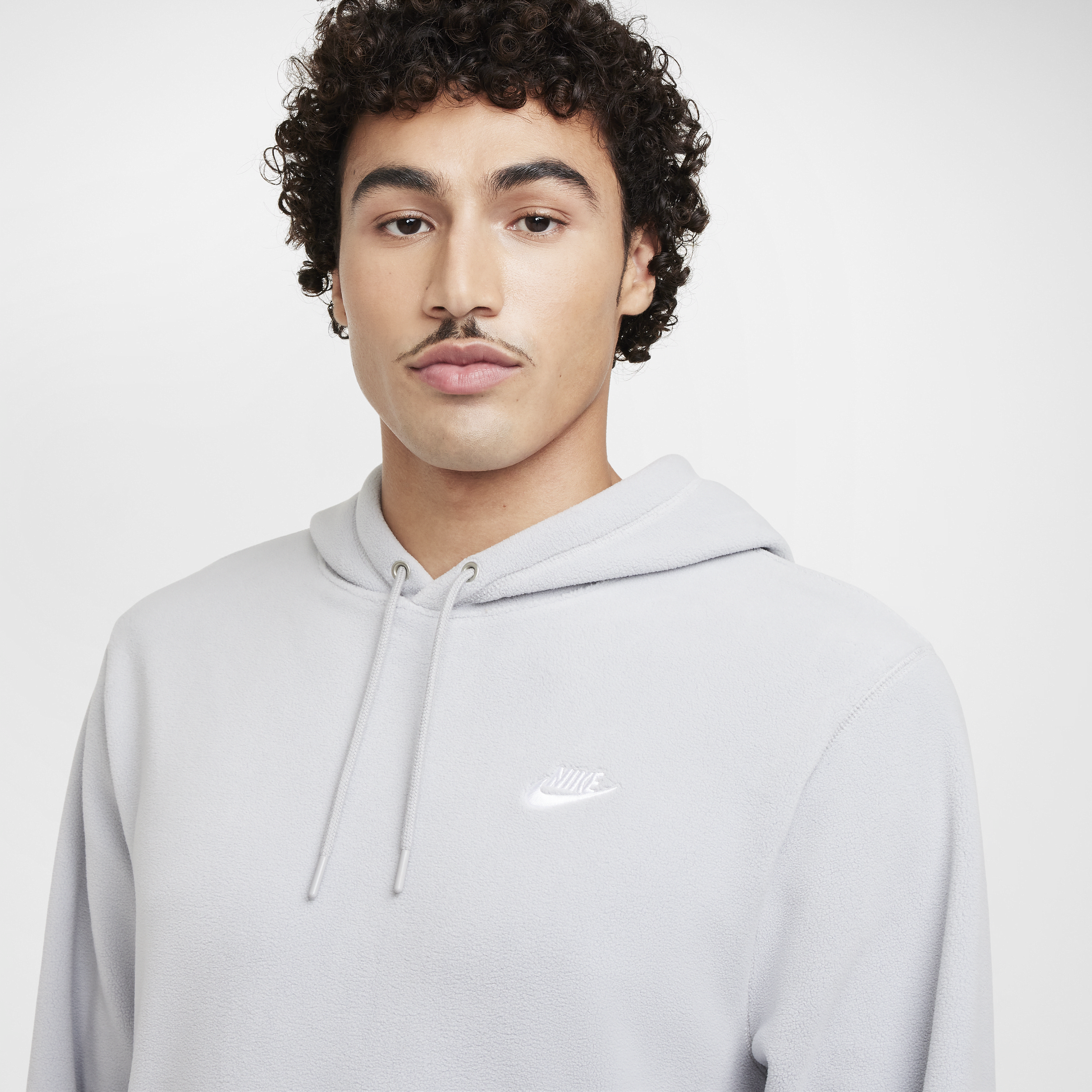 Sweat à capuche d'hiver Nike Club pour homme - Gris