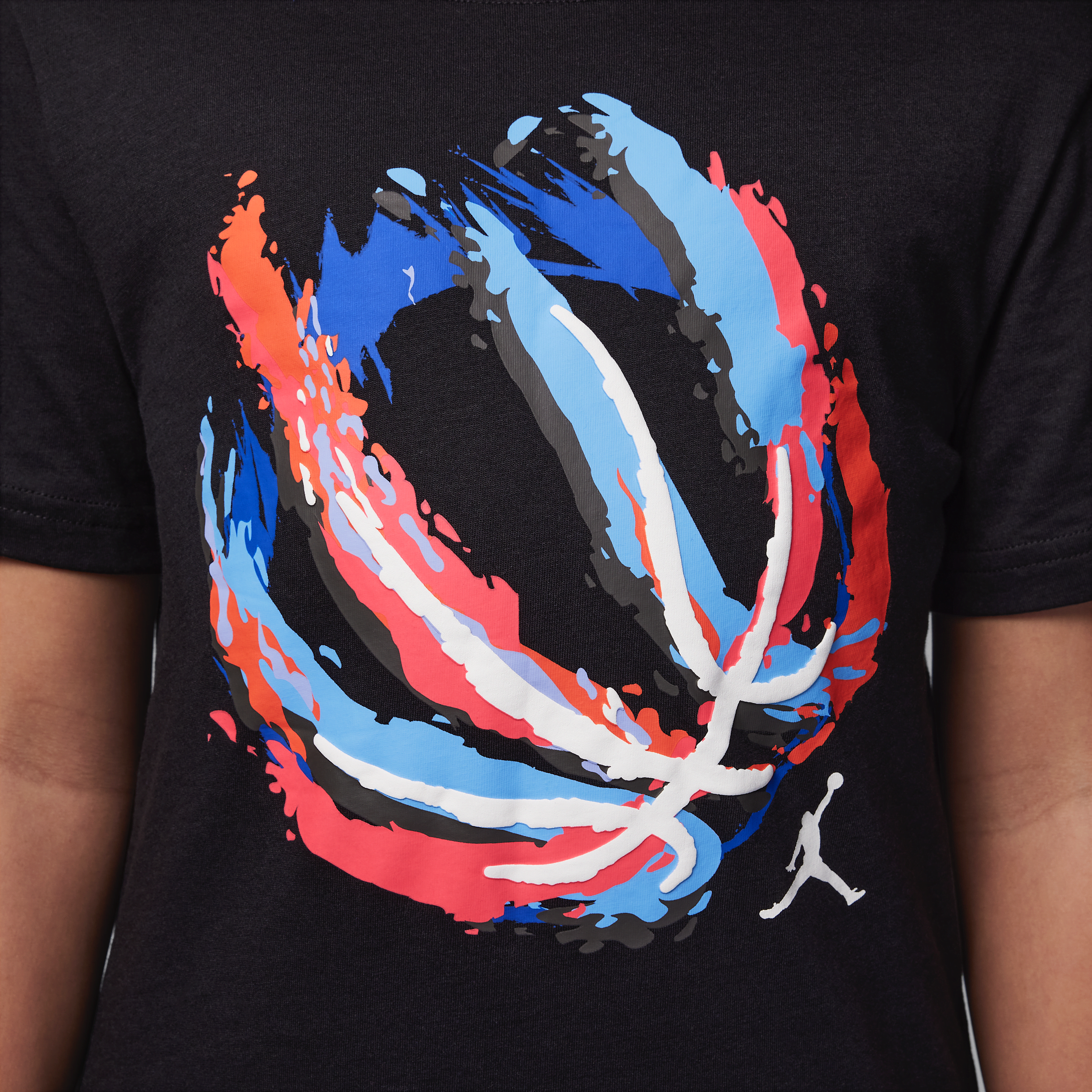 Jordan Bball Fire T-shirt voor kids Zwart