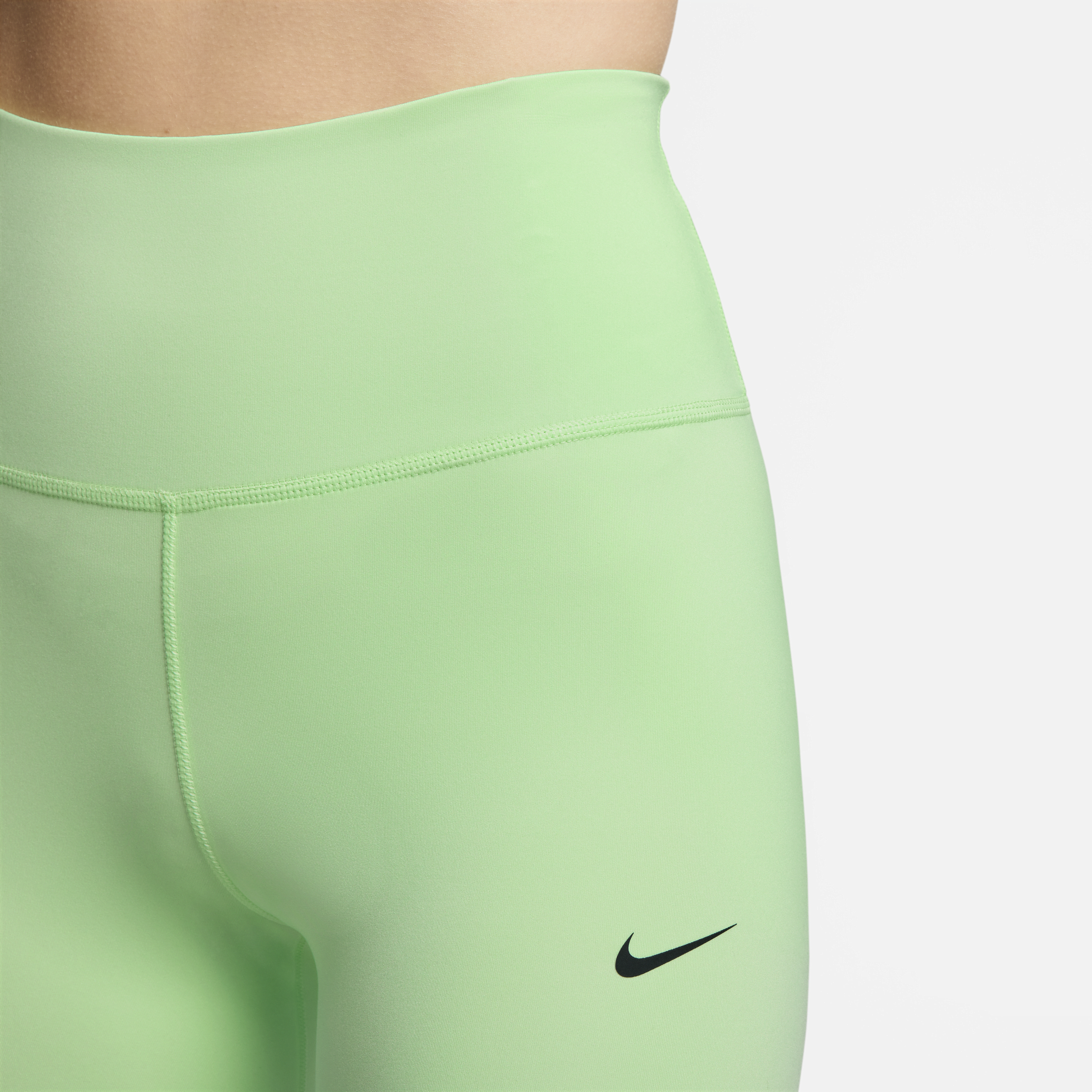 Nike One lange legging met hoge taille voor dames Groen