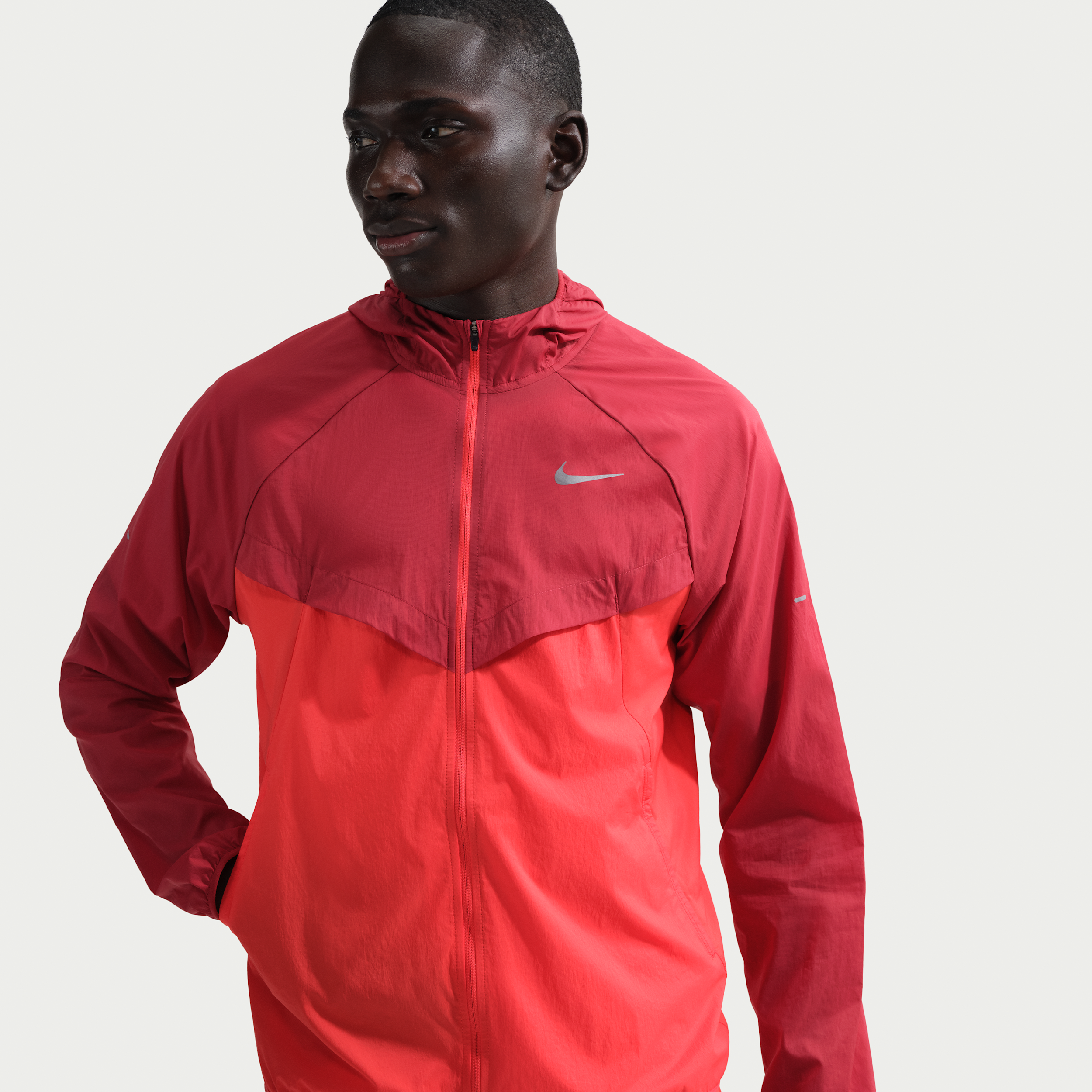 Giacca da running Repel UV Nike Stride – Uomo - Rosso