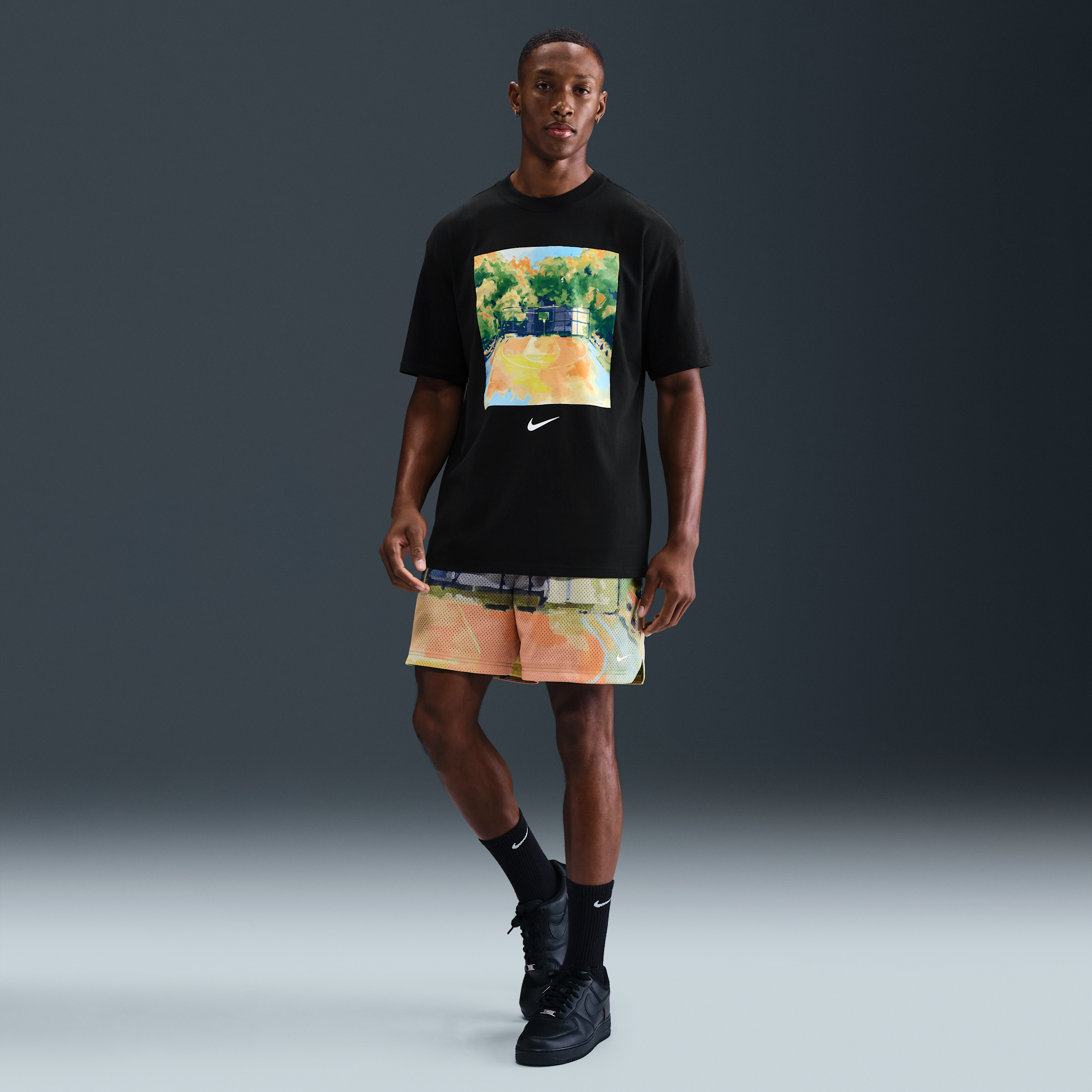 Thumbnail - Nike Basketballshorts aus Meshmaterial mit Dri-FIT-Technologie (Herren) (ca. 13 cm) - Grün