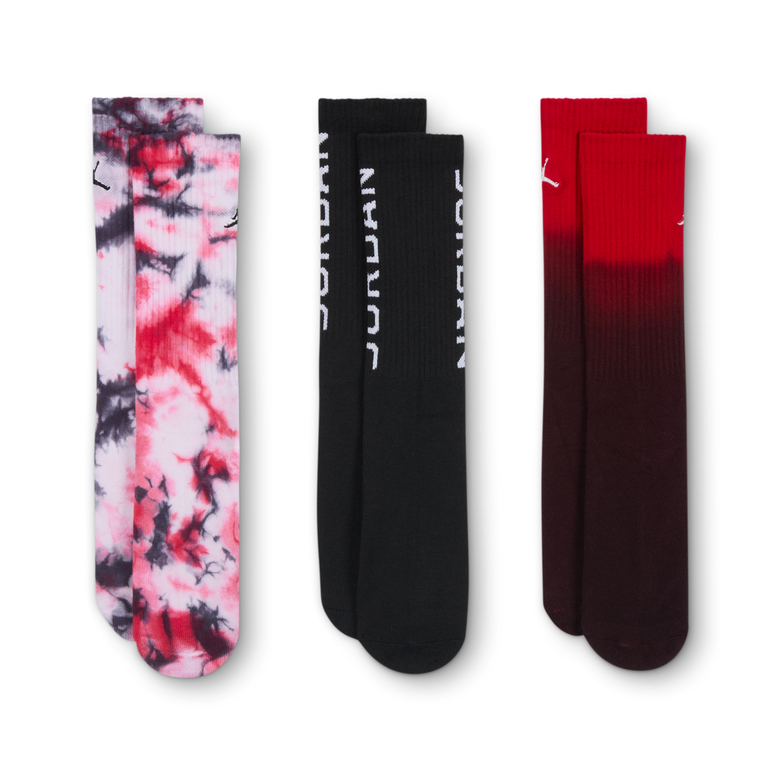 Thumbnail - Jordan Essentials Poolside Crew-Socken (ältere Kinder, 3 Paar) - Schwarz