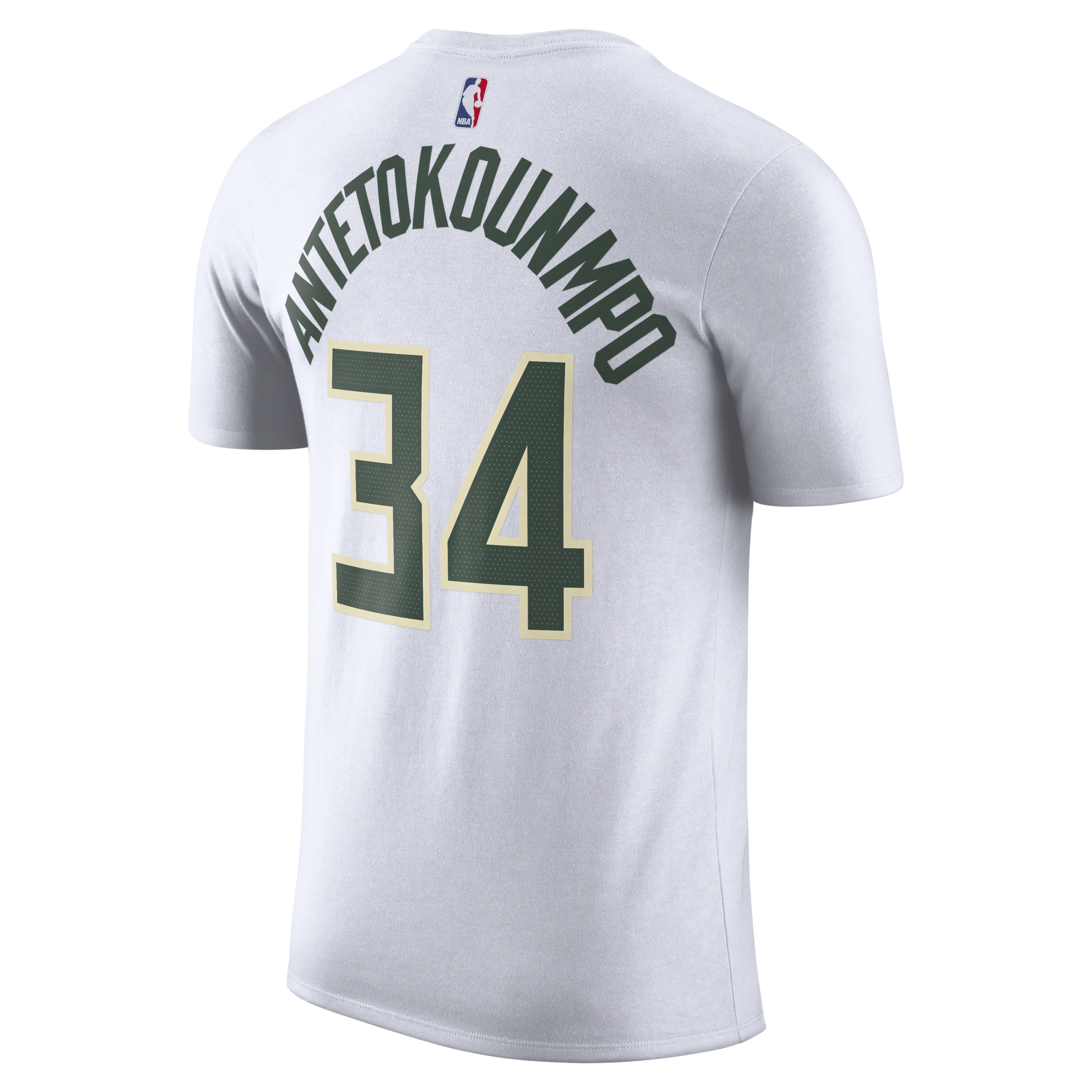 Thumbnail - Milwaukee Bucks Nike NBA-T-Shirt für Herren - Weiß