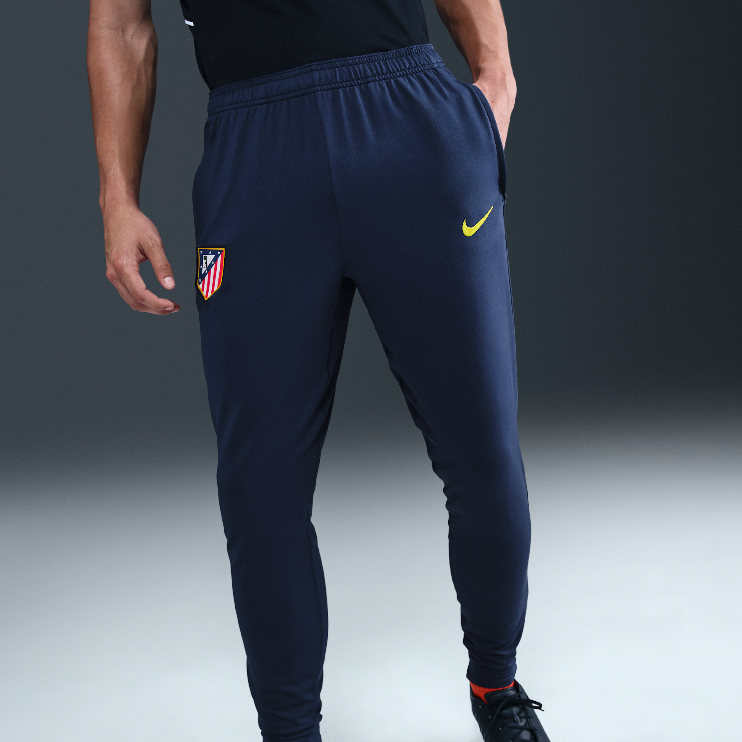 Thumbnail - Atlético Madrid Strike Nike Dri-FIT Strick-Fußballhose (Herren) - Blau