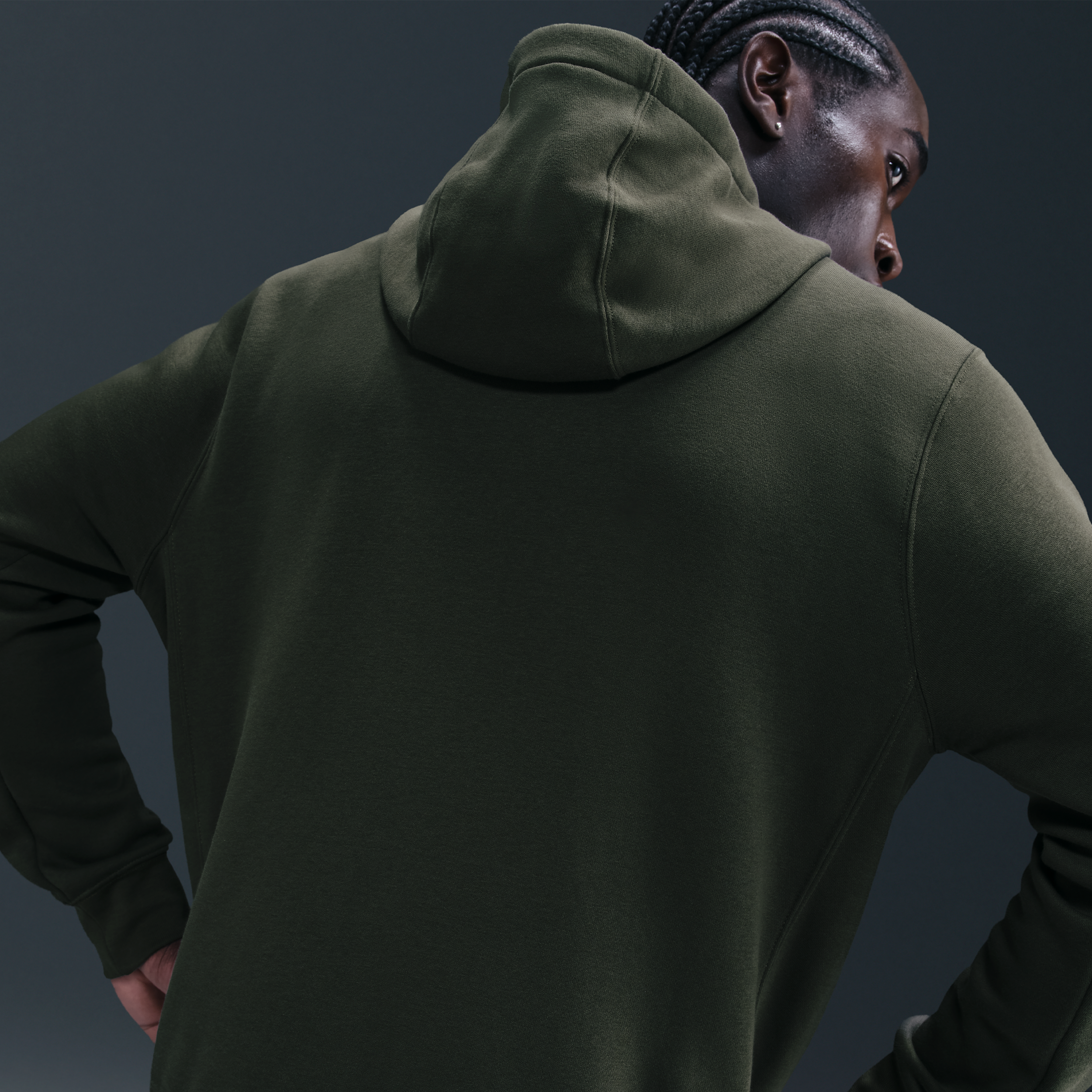 Thumbnail - Paris Saint-Germain Club Nike Fußballhoodie aus Fleece für Herren - Grün