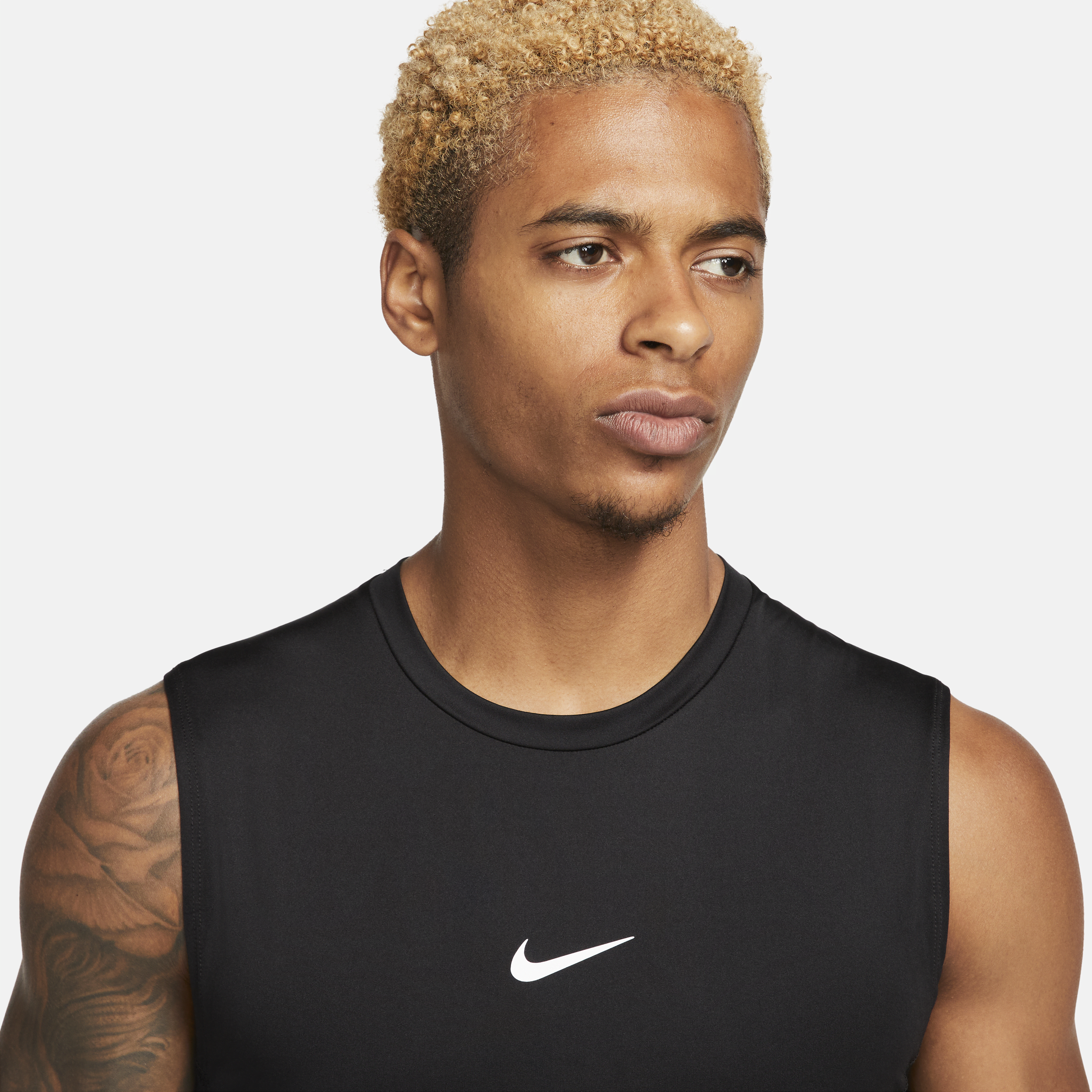 Haut de fitness ajusté sans manches Dri-FIT Nike Pro pour homme - Noir