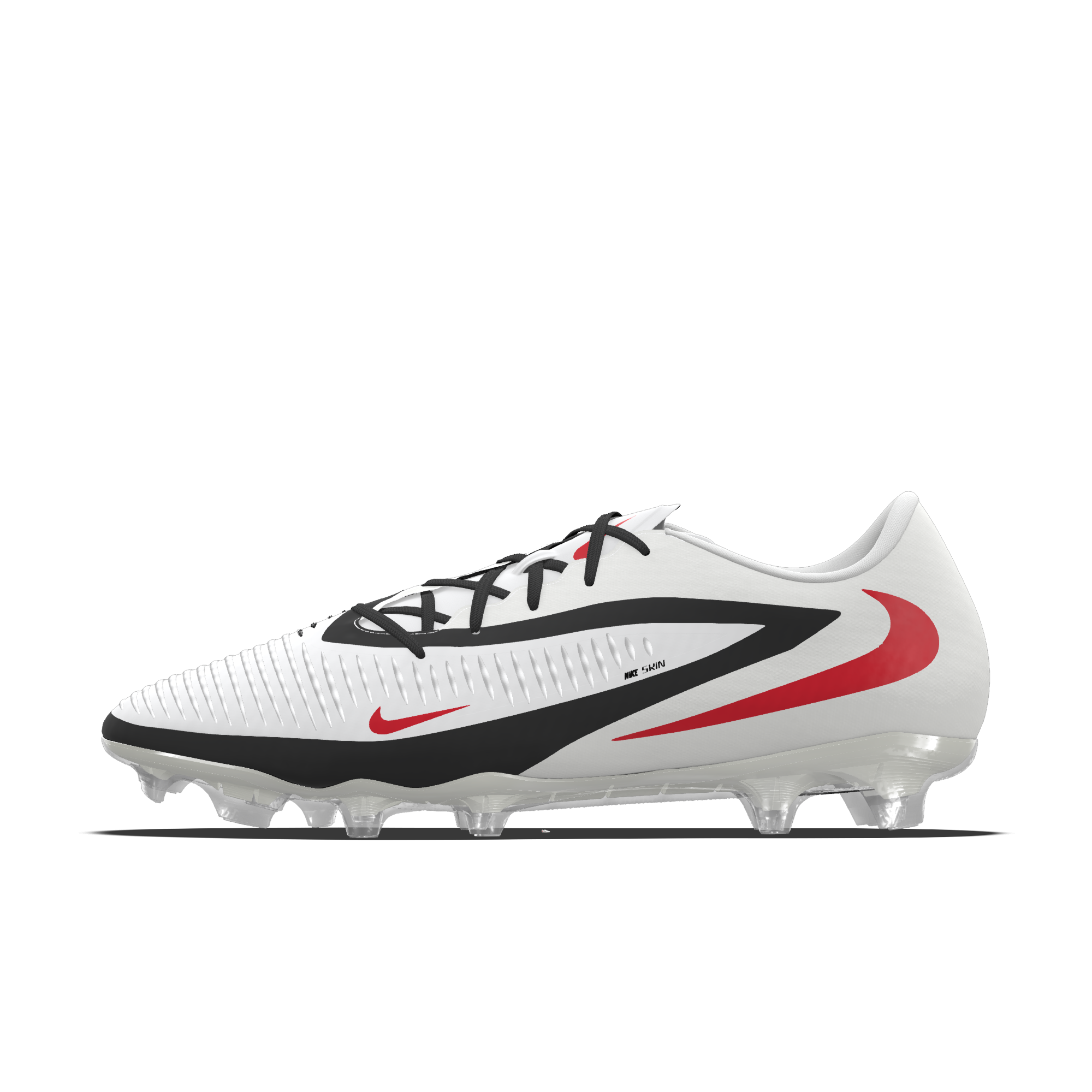Personalizowane korki piłkarskie na różne typy nawierzchni Nike Phantom 6 Low Academy By You - Biel