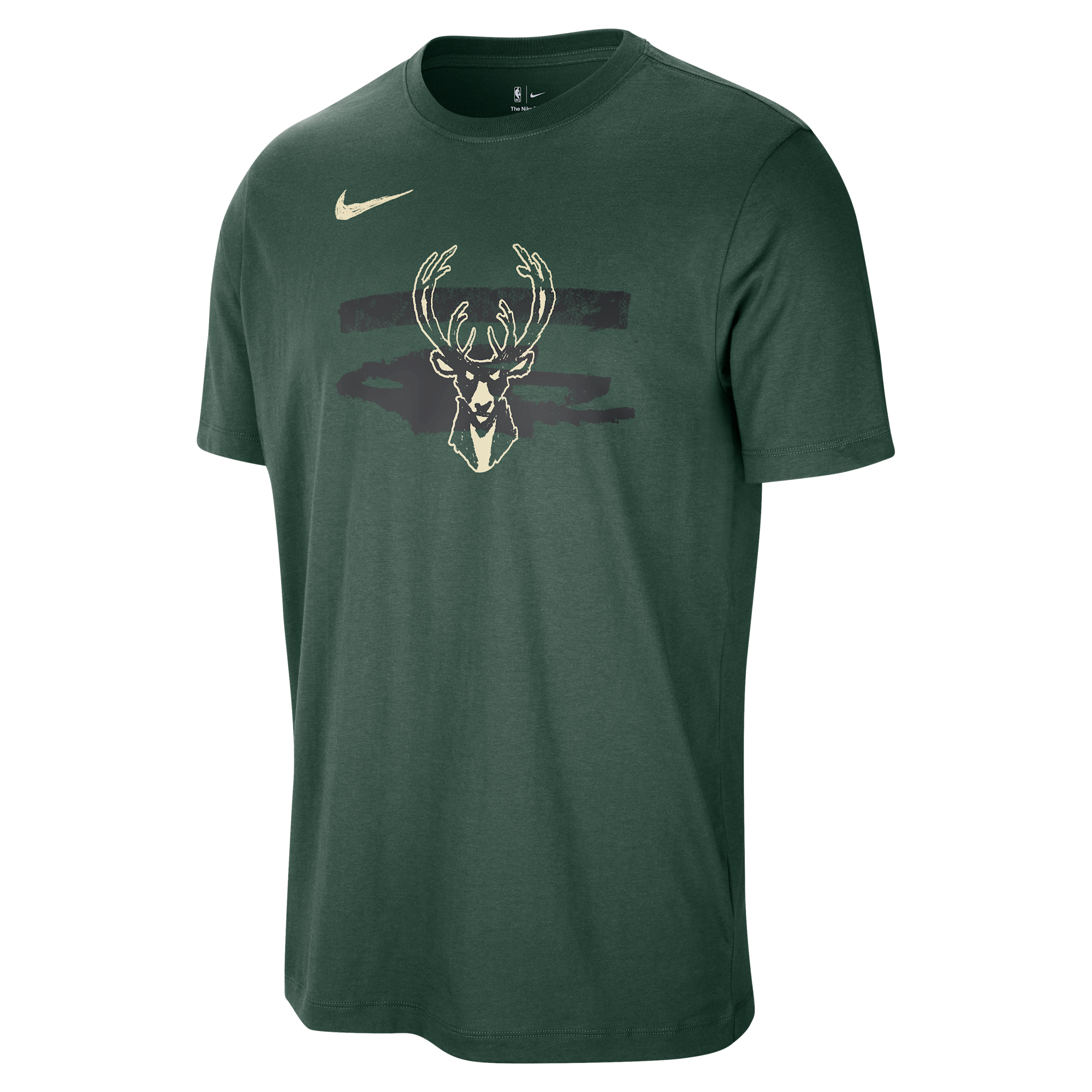 T-shirt Milwaukee Bucks Courtside Nike NBA – Uomo - Verde