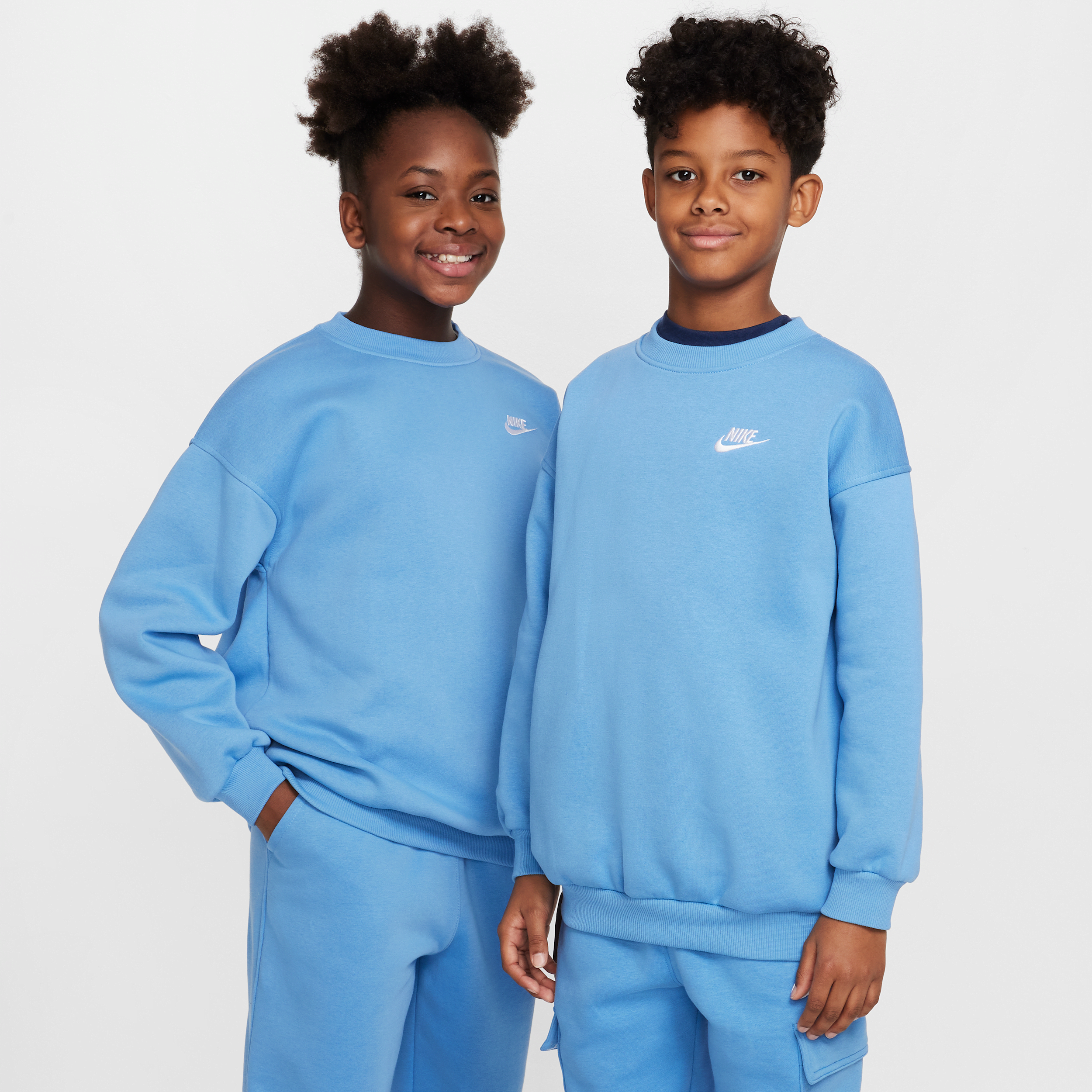 Nike Sportswear Club Fleece oversized sweatshirt voor kids - Blauw