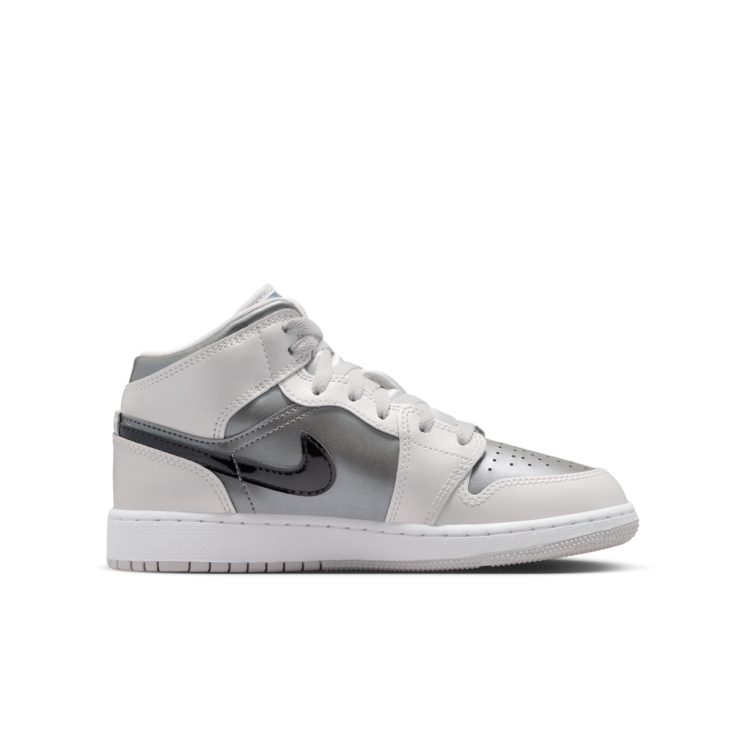 Thumbnail - Air Jordan 1 Mid SE Schuh (ältere Kinder) - Grau