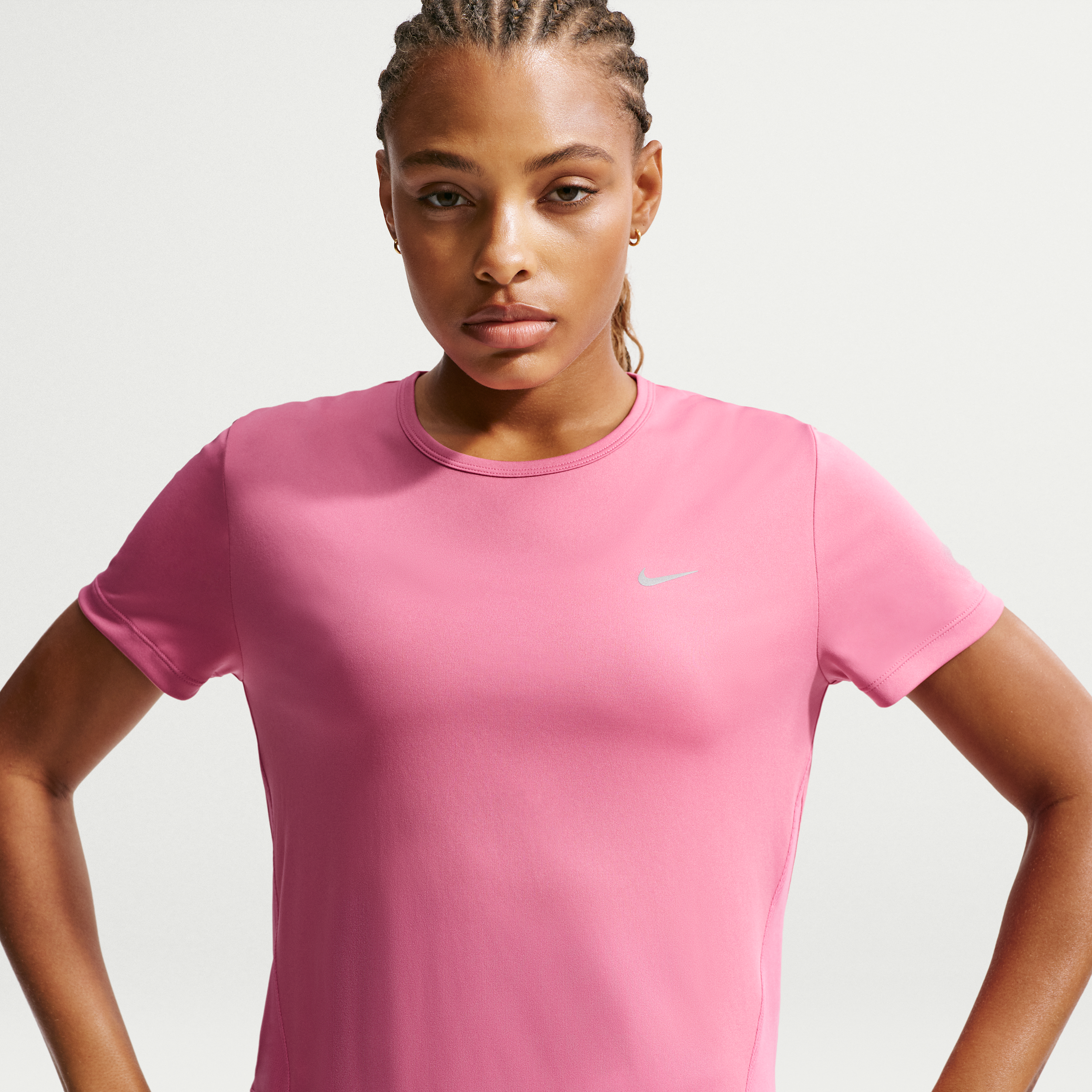 Thumbnail - Nike Tempo Dri-FIT Kurzarm-Laufoberteil (Damen) - Pink