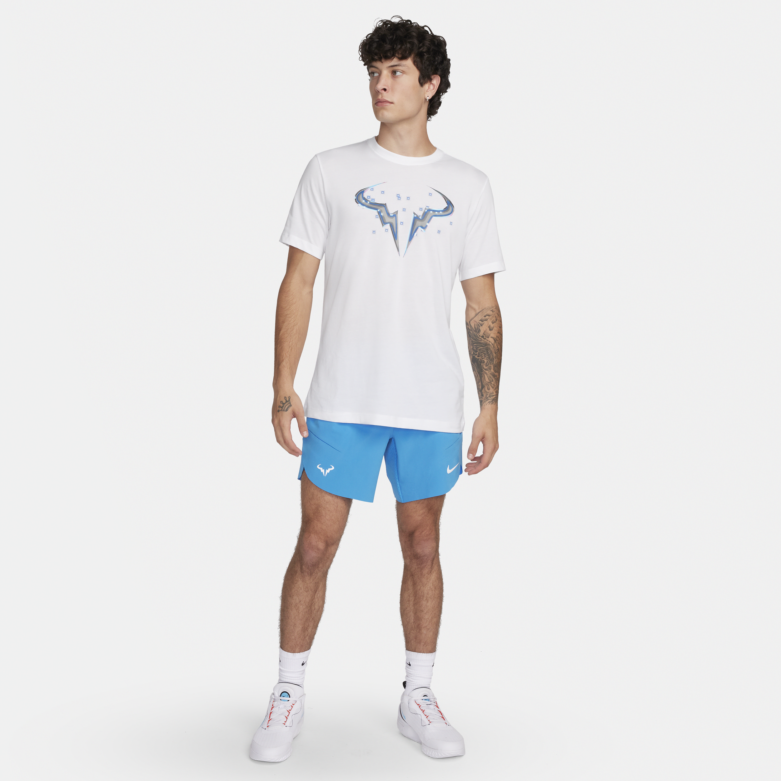 Nike Court Dri-FIT Rafa T-shirt voor heren Wit