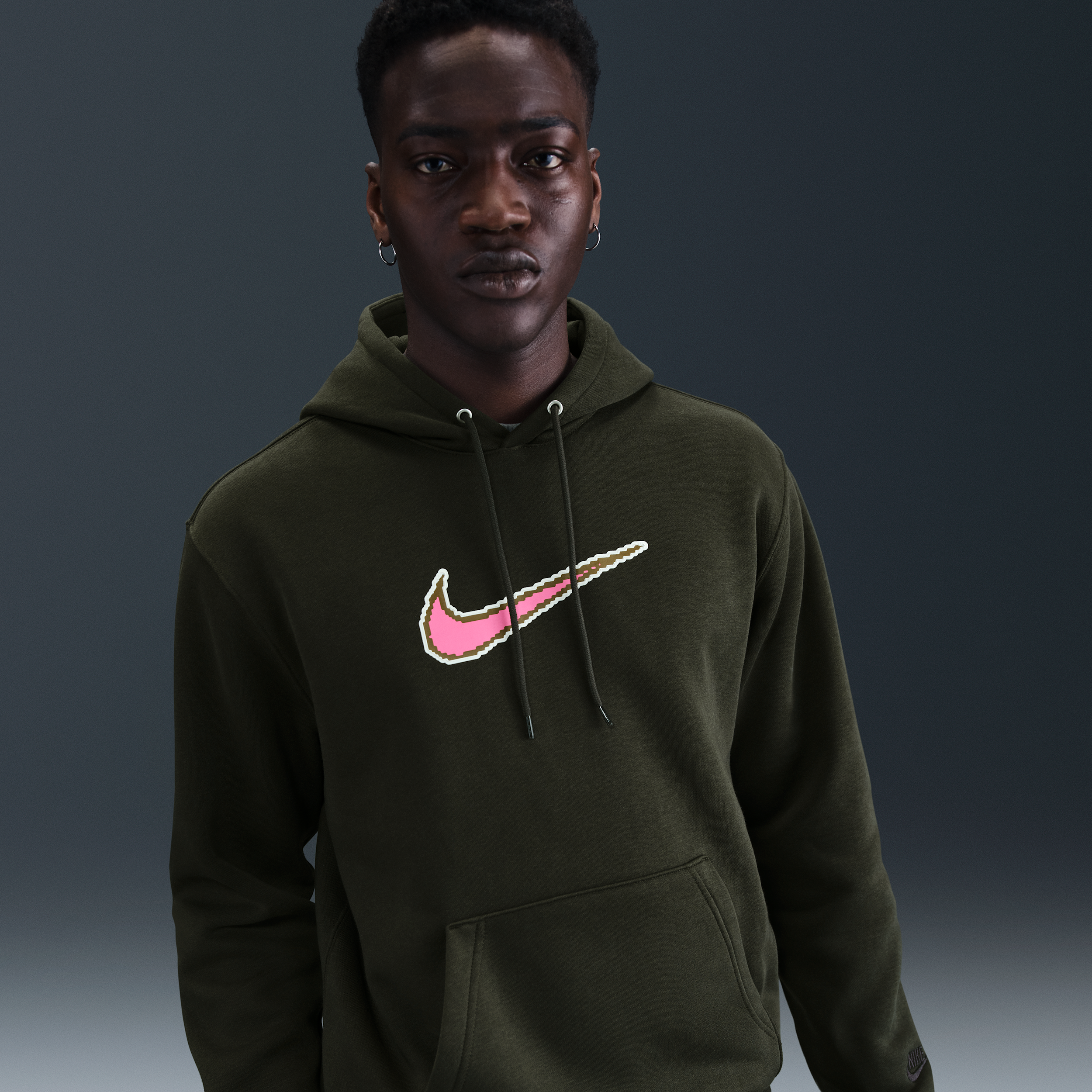 Thumbnail - Nike Club Fleece-Hoodie (Herren) - Grün