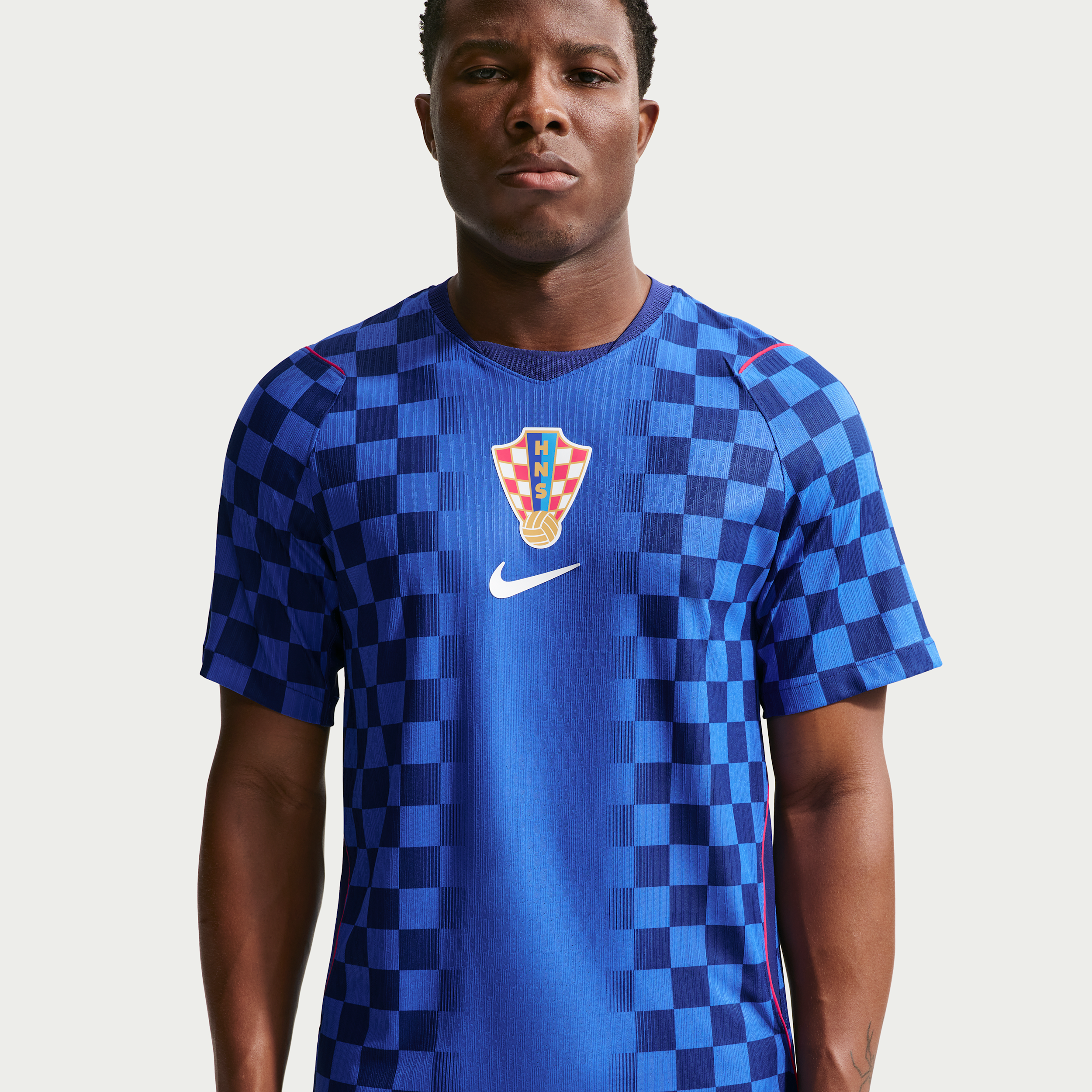 Kroatien 2026 Match Away Nike Aero-FIT Authentic-fodboldtrøje til mænd - blå