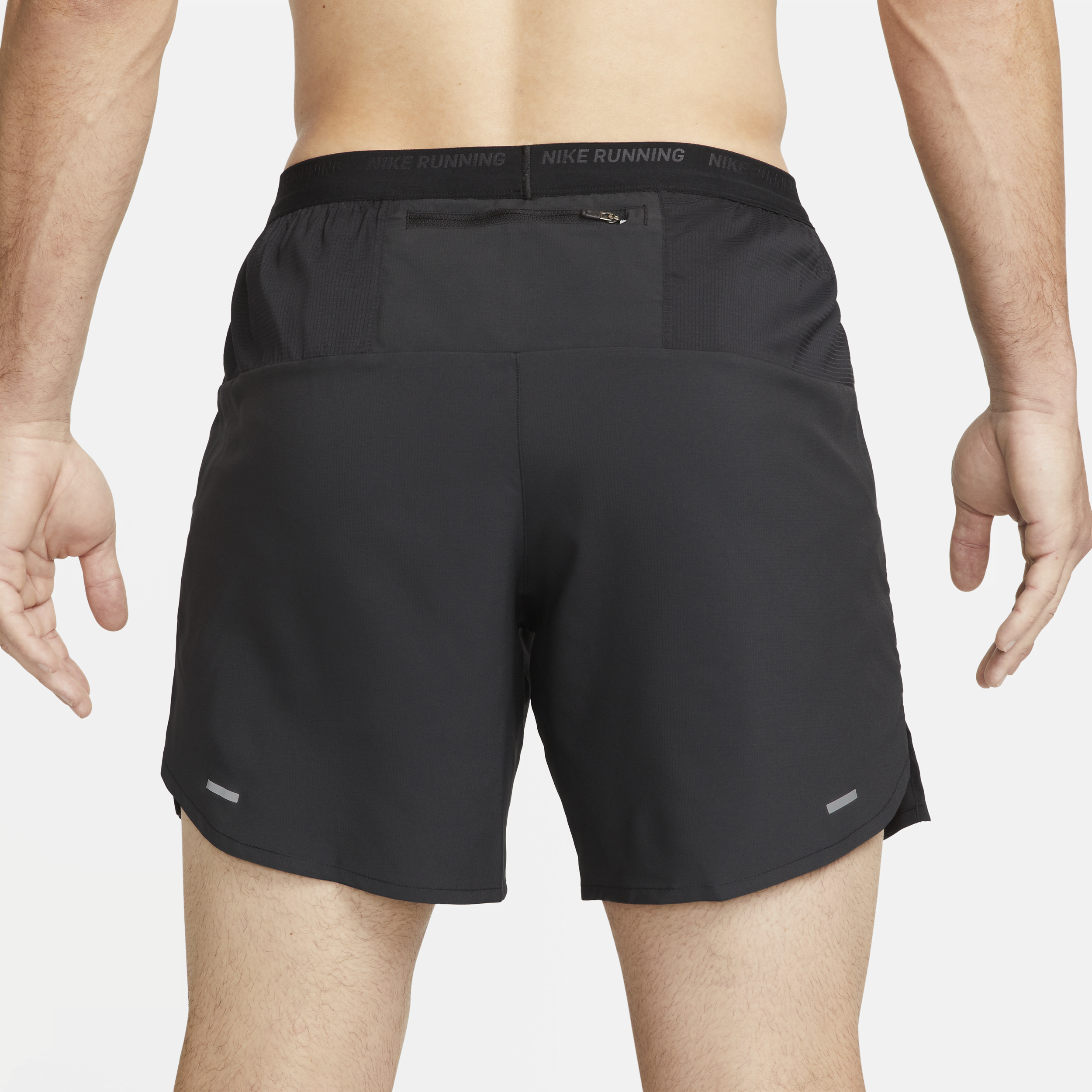 Short de running avec sous-short intégré 18 cm Dri-FIT Nike Stride pour homme - Noir