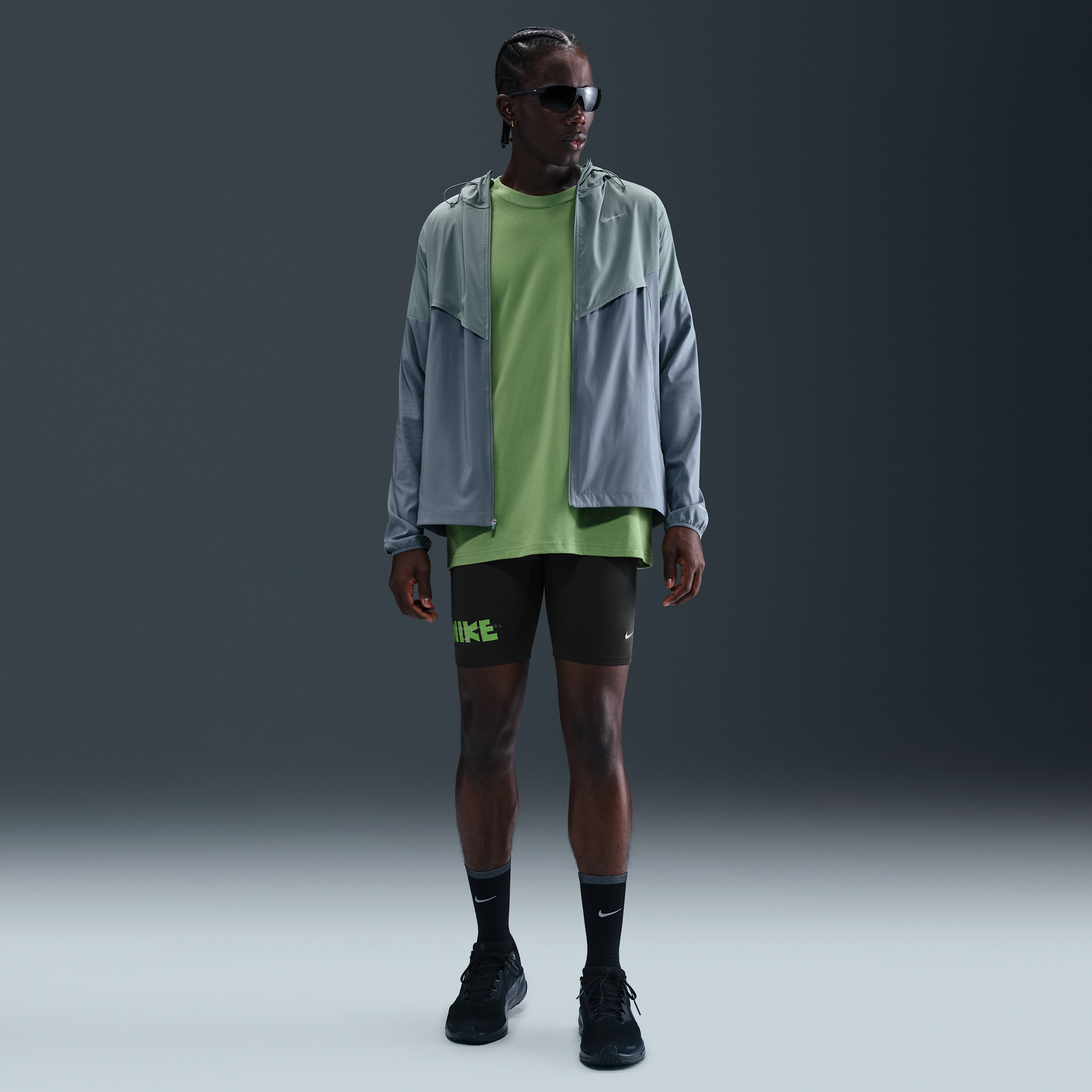Thumbnail - Nike Fast 1/2-Lauftights mit Dri-FIT-Technologie (Herren) - Grün