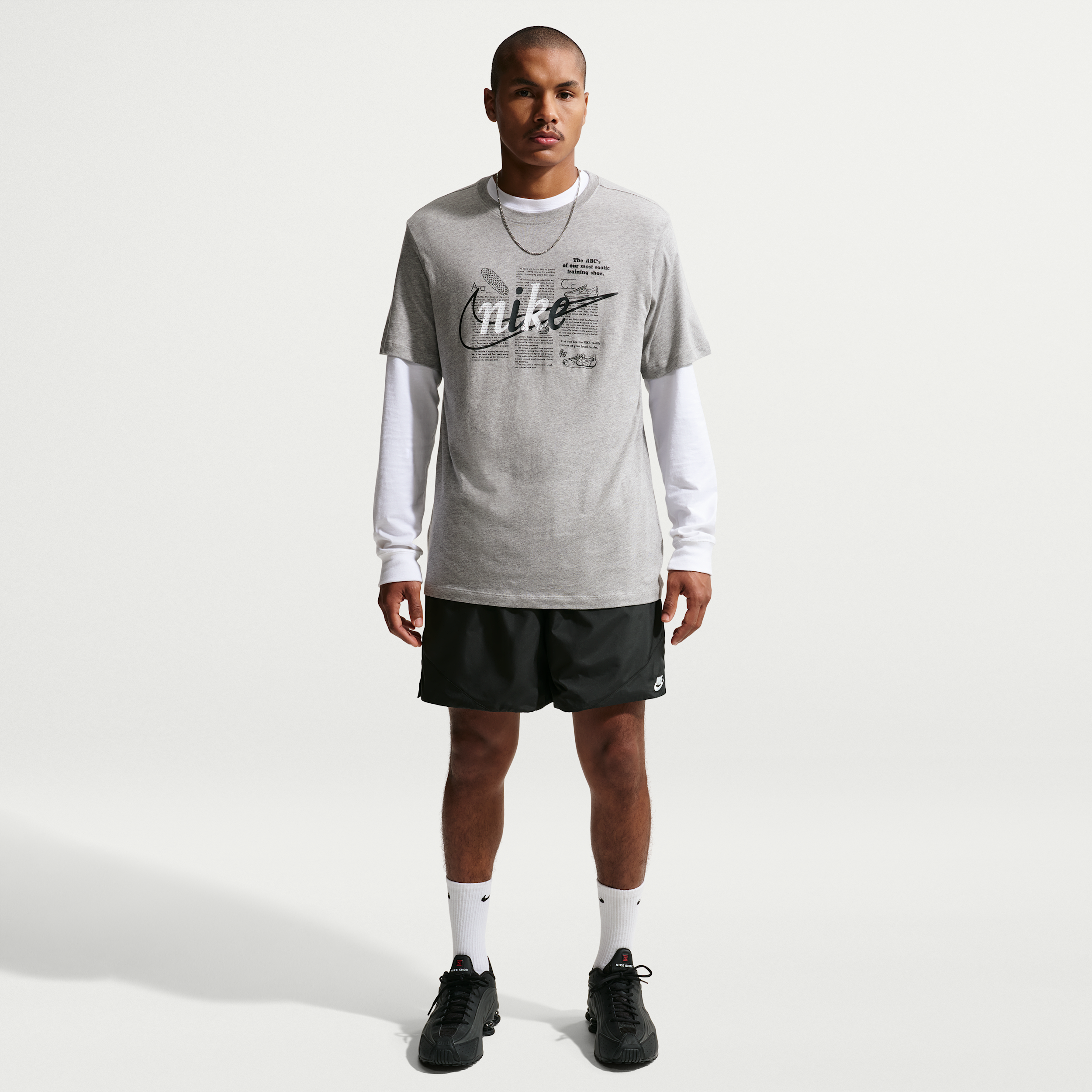 Thumbnail - Nike Windrunner leichte, gewebte Herrenshorts - Schwarz