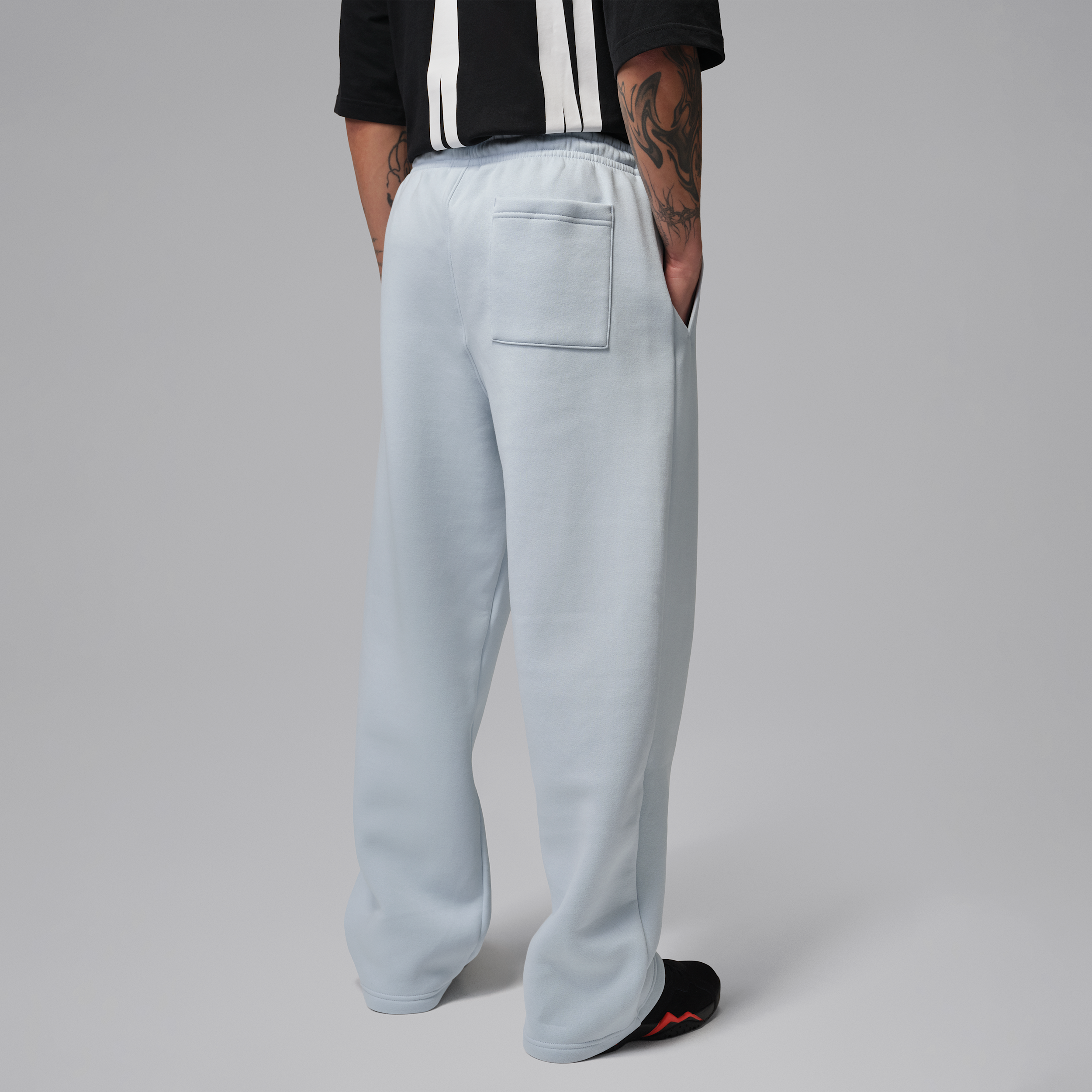 Thumbnail - Jordan Brooklyn Fleece Oversize-Hose mit offenem Saum (Herren) - Blau