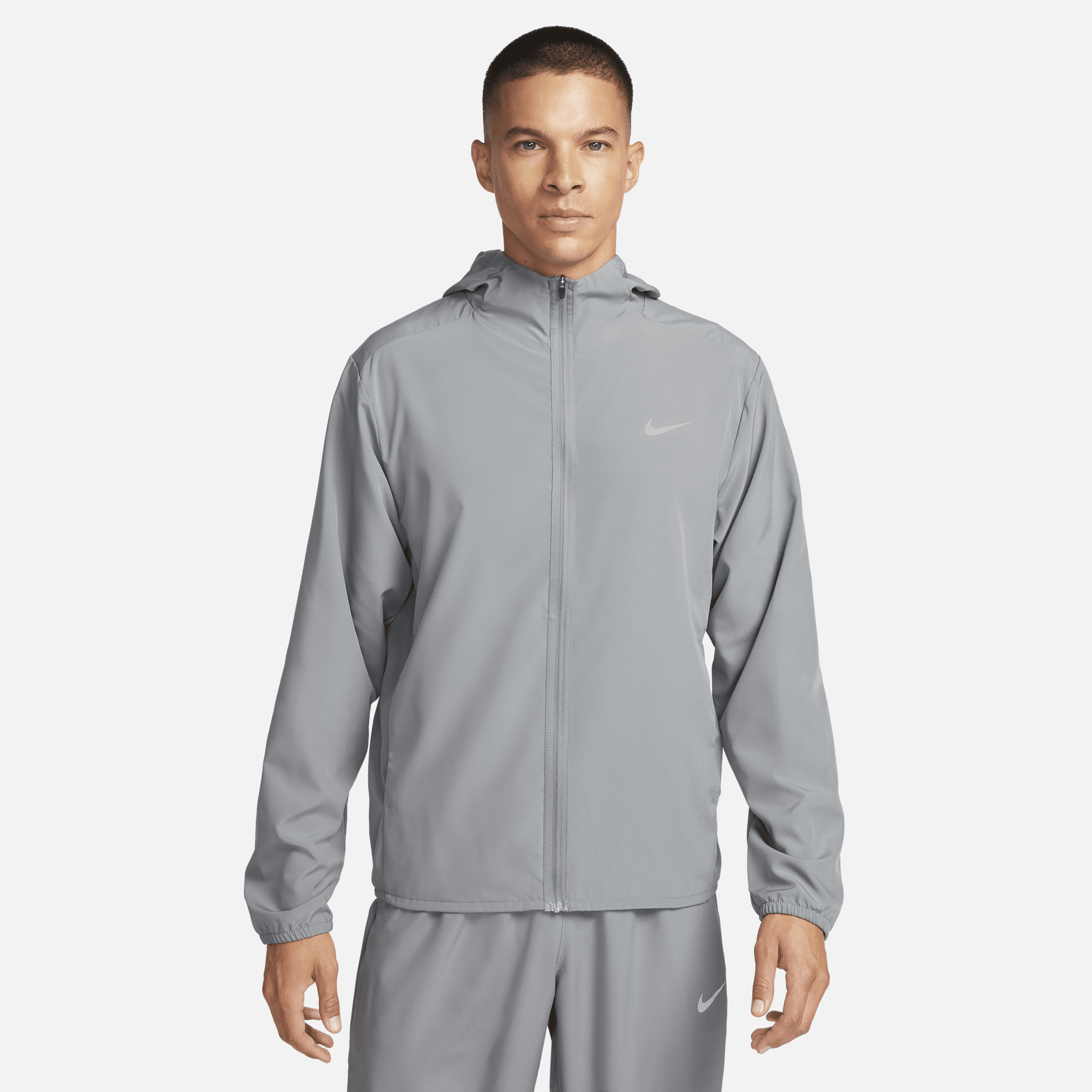 Thumbnail - Nike Form vielseitige Dri-FIT Jacke mit Kapuze für Herren - Grau