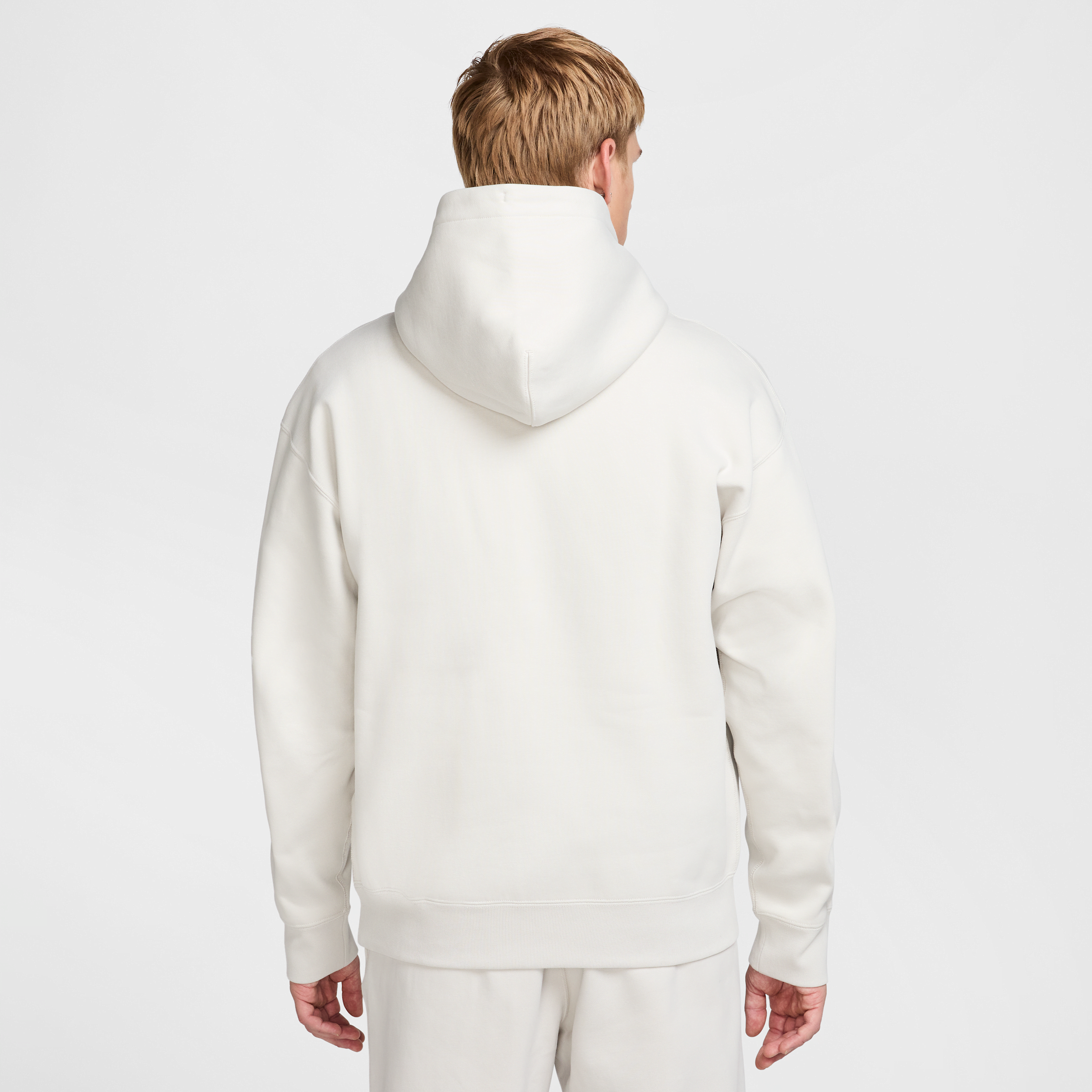 Sweat à capuche en tissu Fleece Nike Solo Swoosh pour homme - Gris