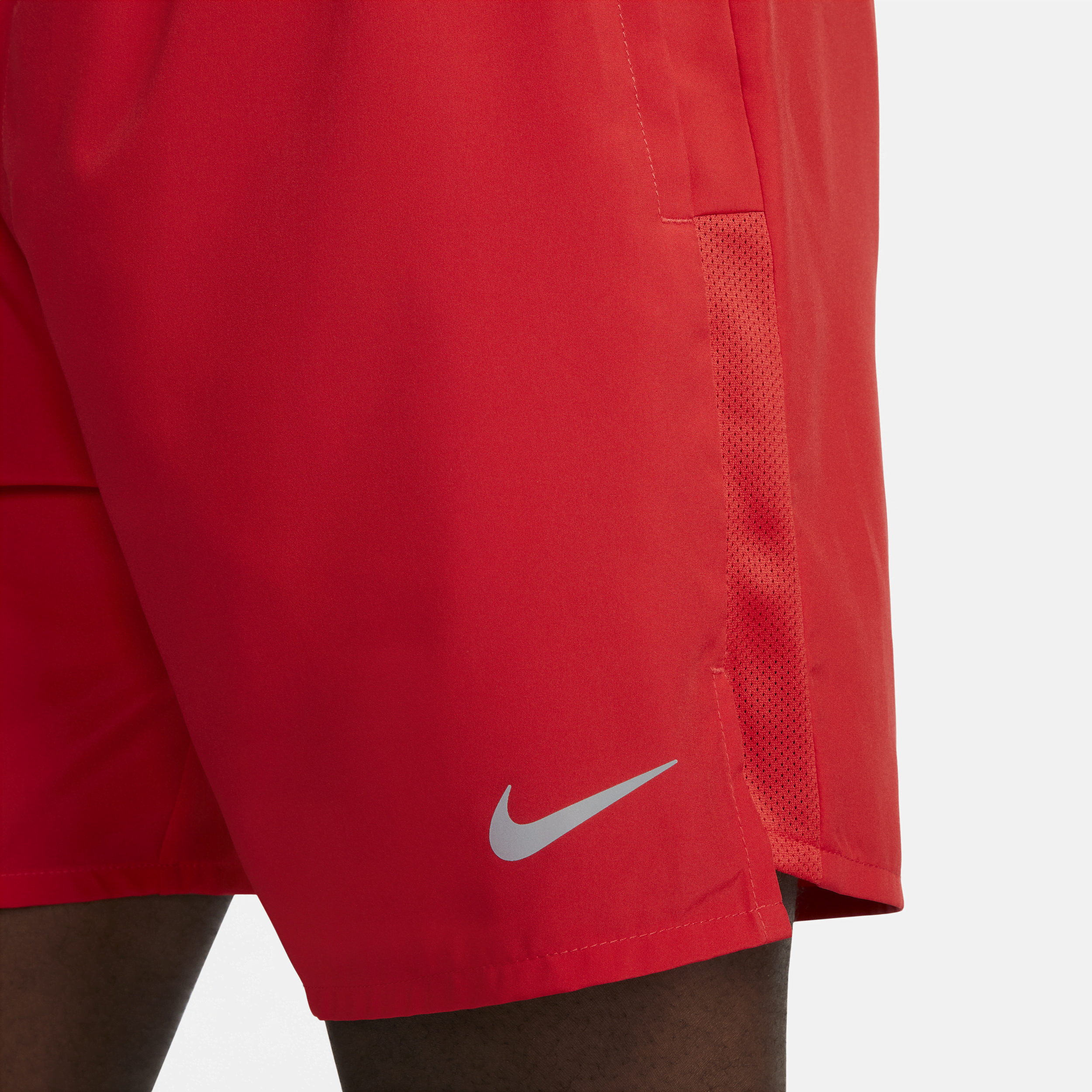 Short de running 2-en-1 18 cm Dri-FIT Nike Challenger pour homme - Rouge