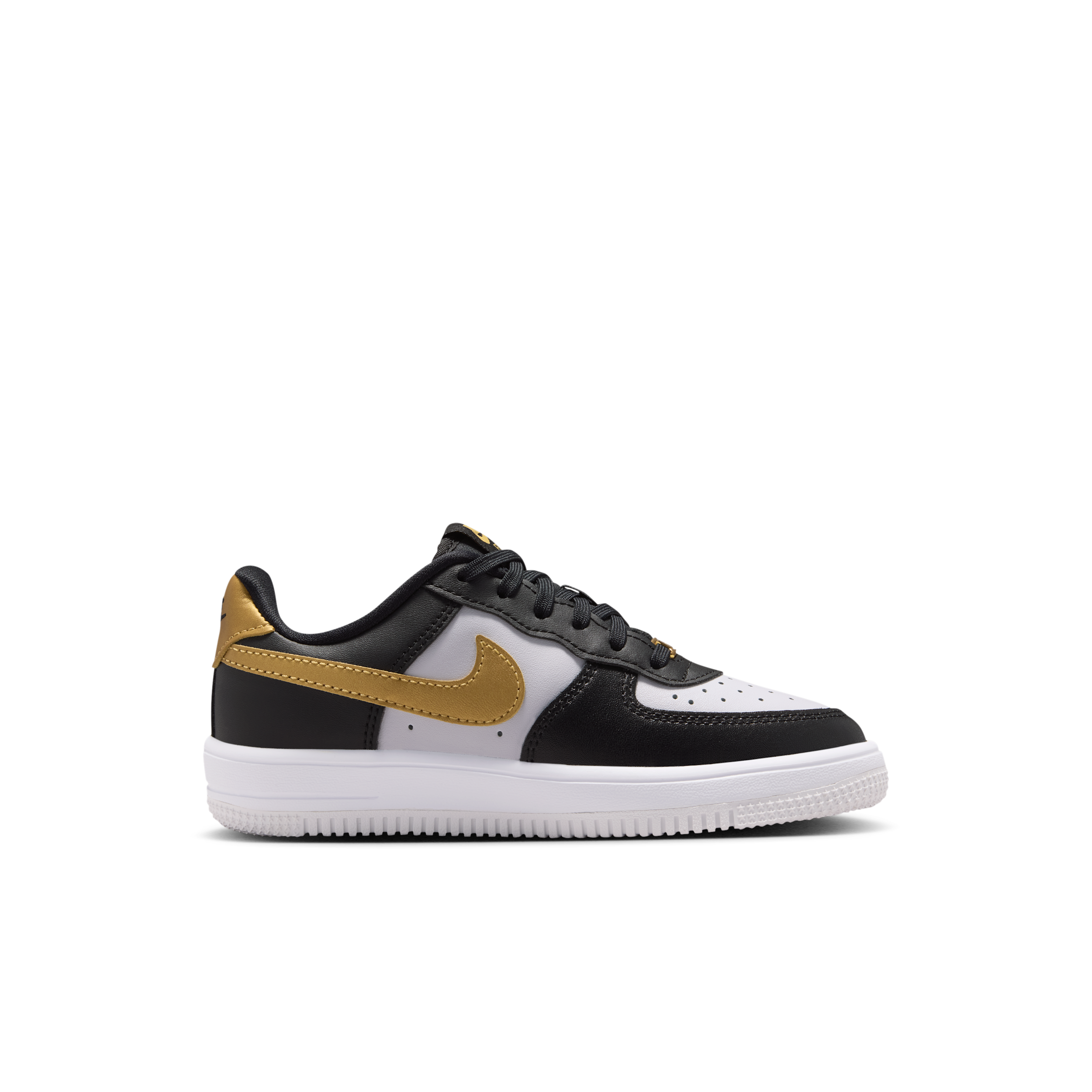 Thumbnail - Nike Force 1 Low Schuh für jüngere Kinder - Schwarz