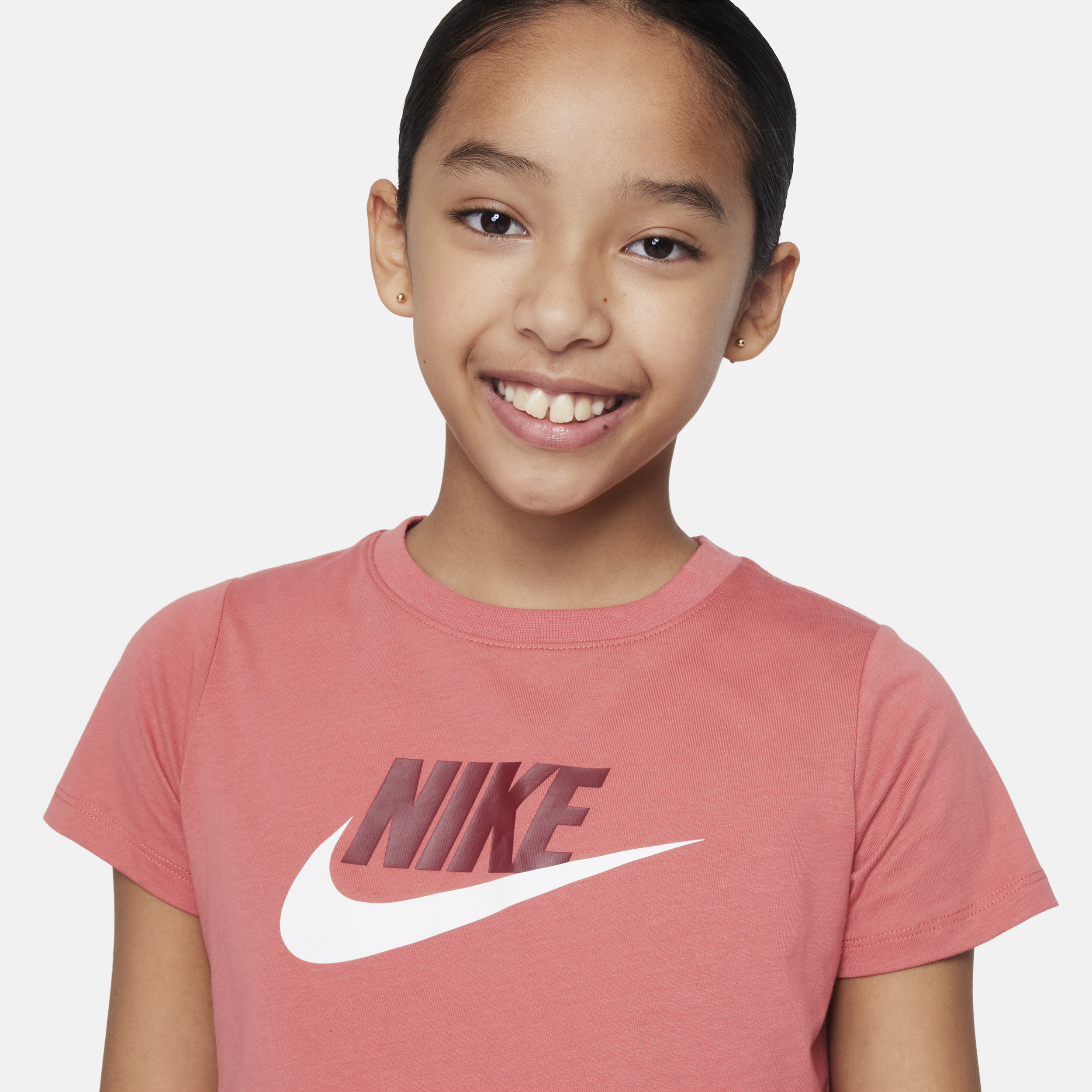 Nike Sportswear Kort T-shirt voor meisjes Rood