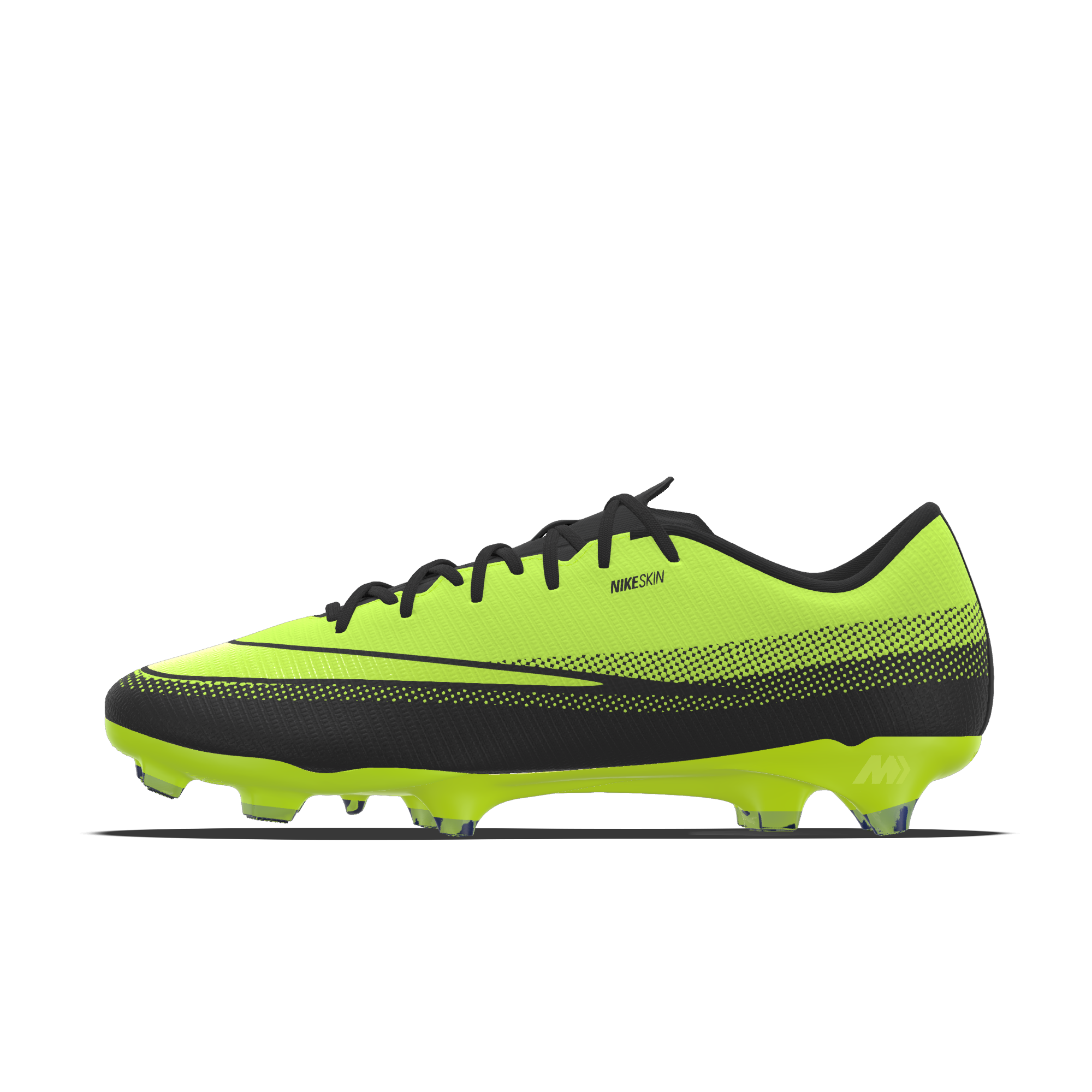 Personalizowane korki piłkarskie z niską cholewką na twardą murawę Nike Mercurial Vapor 17 Academy By You - Zieleń