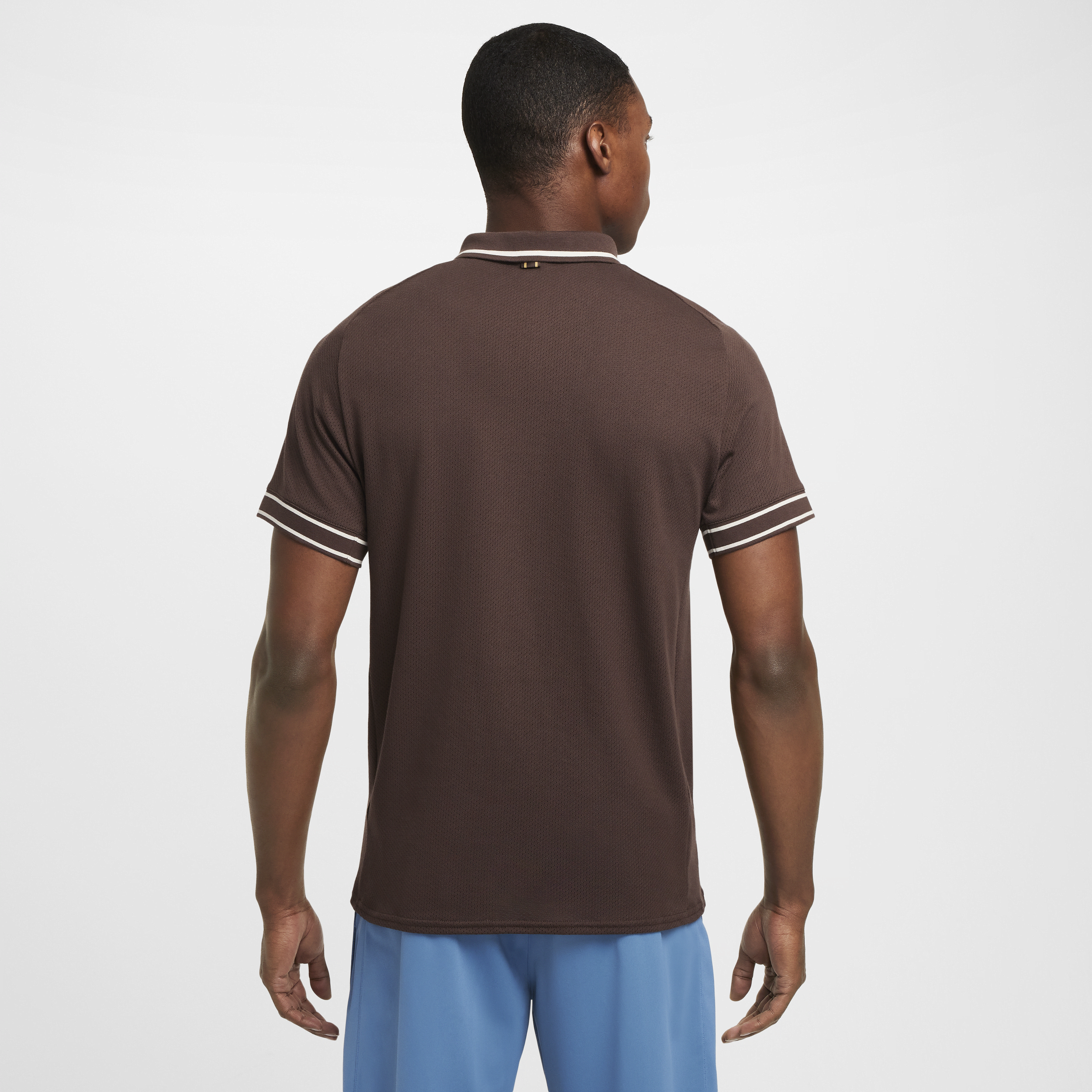 Polo de tennis NikeCourt Heritage pour Homme - Marron