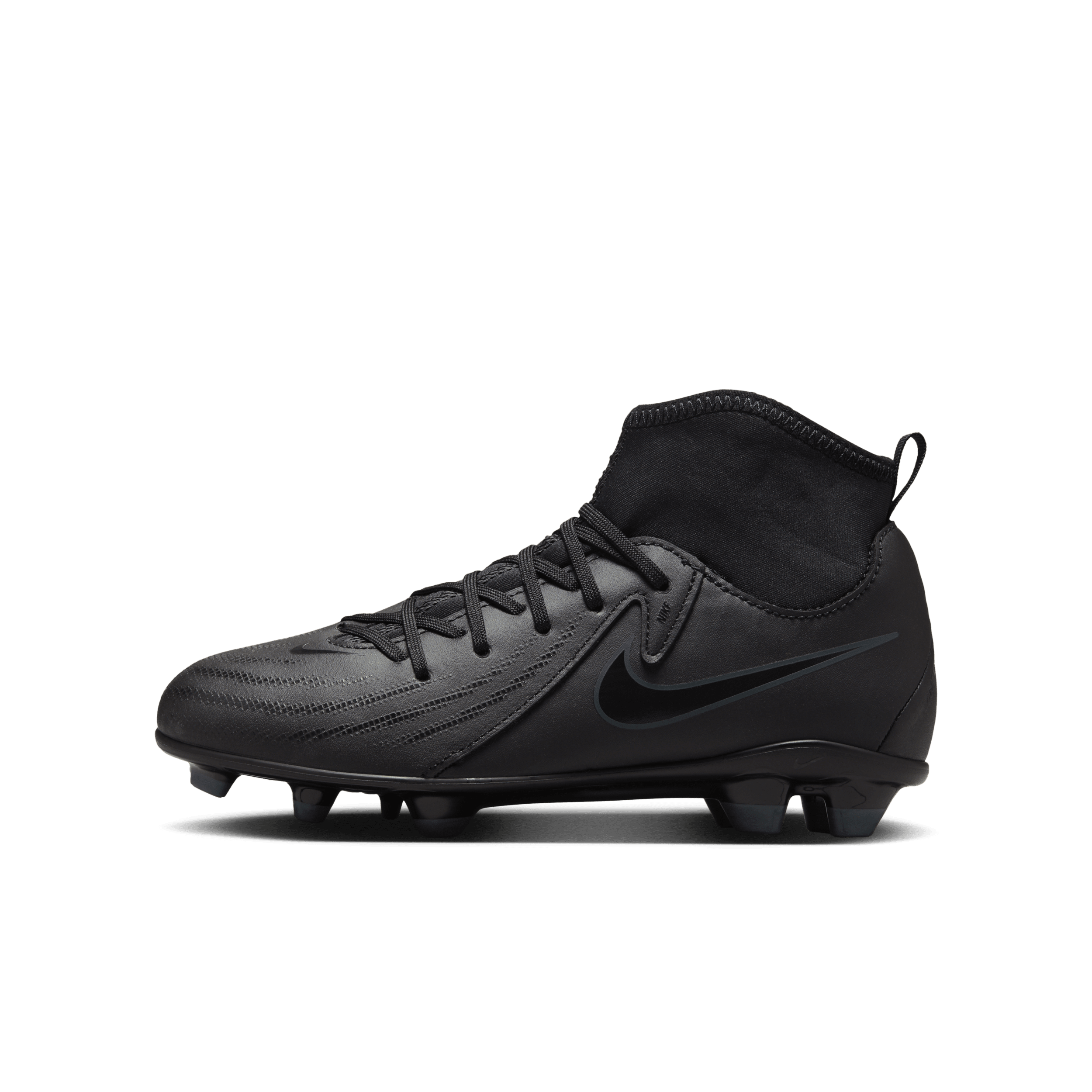 Chaussure de foot à crampons montante multi-surfaces Nike Jr. Phantom Luna 2 Club pour enfant/ado - Noir