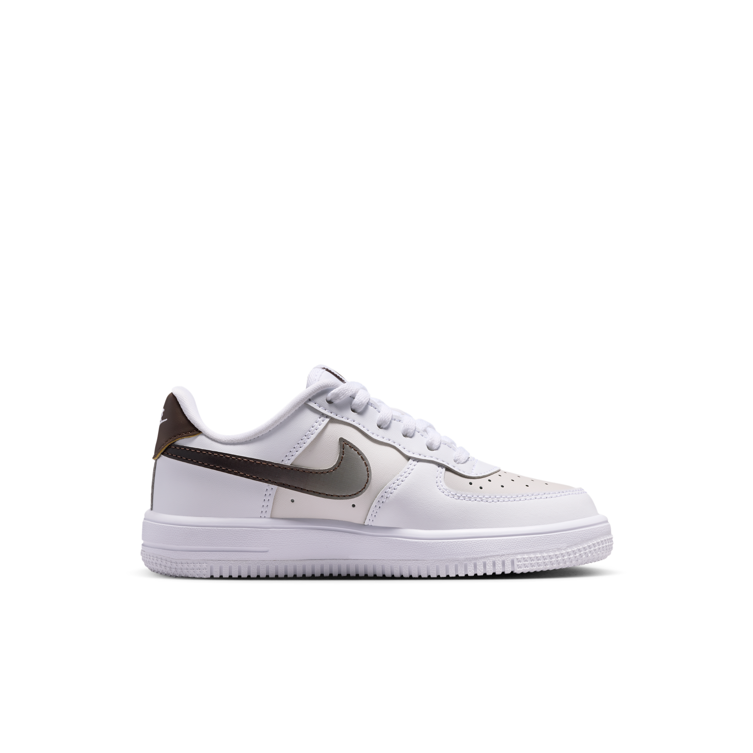 Thumbnail - Nike Force 1 Low Schuh (jüngere Kinder) - Weiß