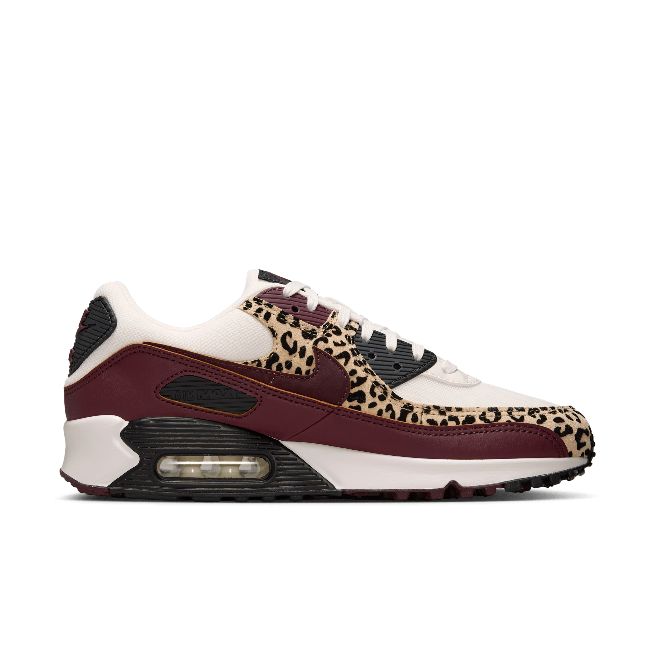Nike Air Max 90 Leopard Burgundy (Women's) - IF1619-102