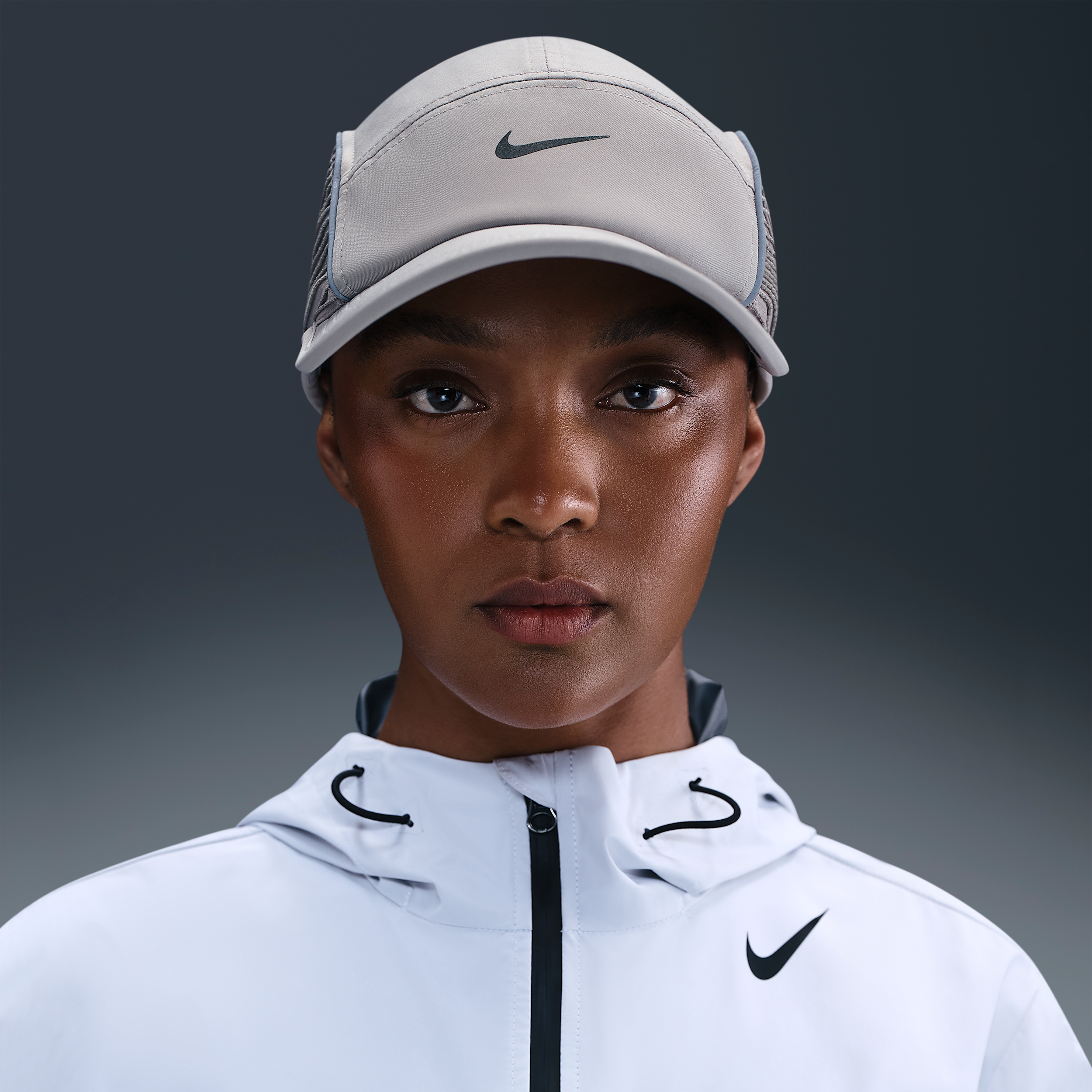 Thumbnail - Nike Dri-FIT ADV Fly AeroBill AeroAdapt-Cap ohne Struktur - Grau
