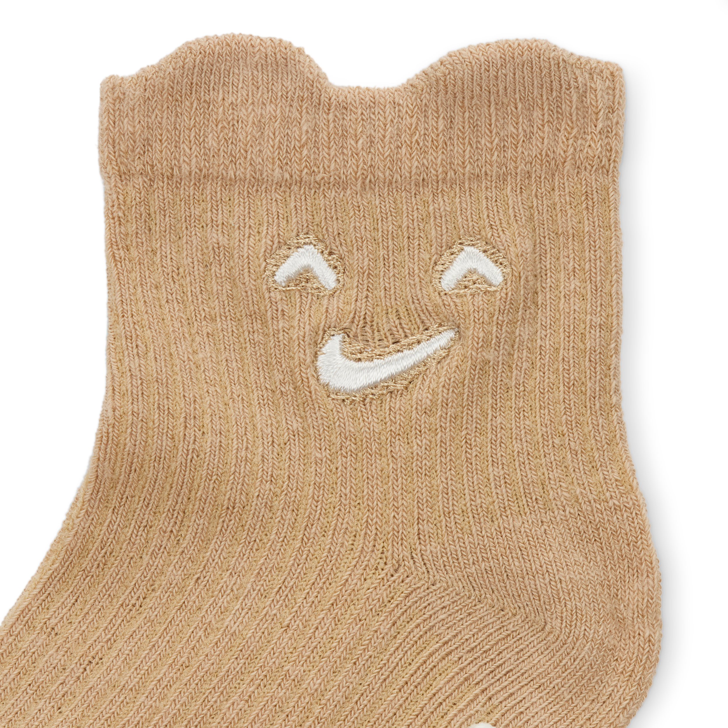 Thumbnail - Nike Cozy Comfort gerippte Gripsöckchen (Babys, 0–6 M, 3 Paar) - Braun