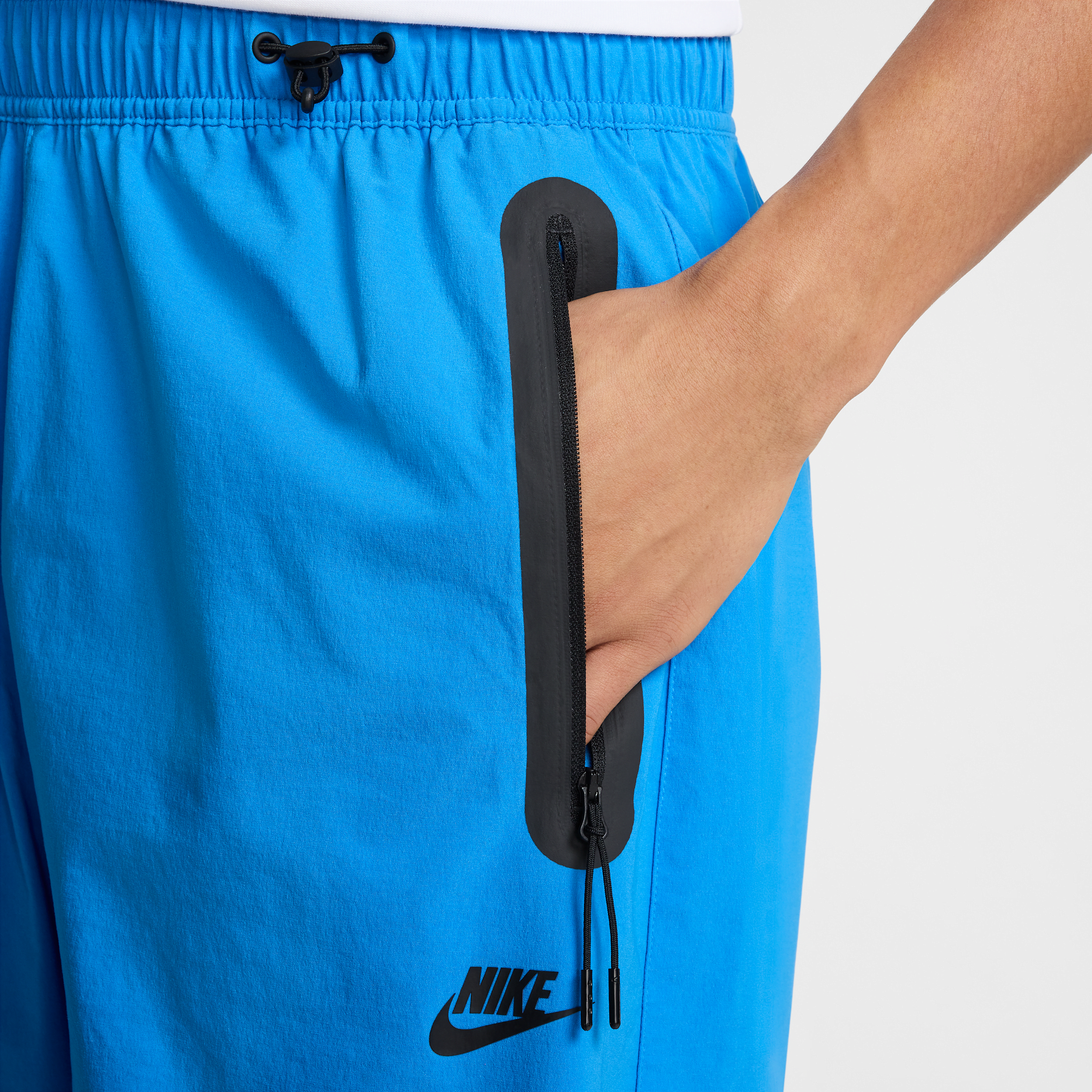 Pantalon tissé oversize Nike Tech pour homme - Bleu