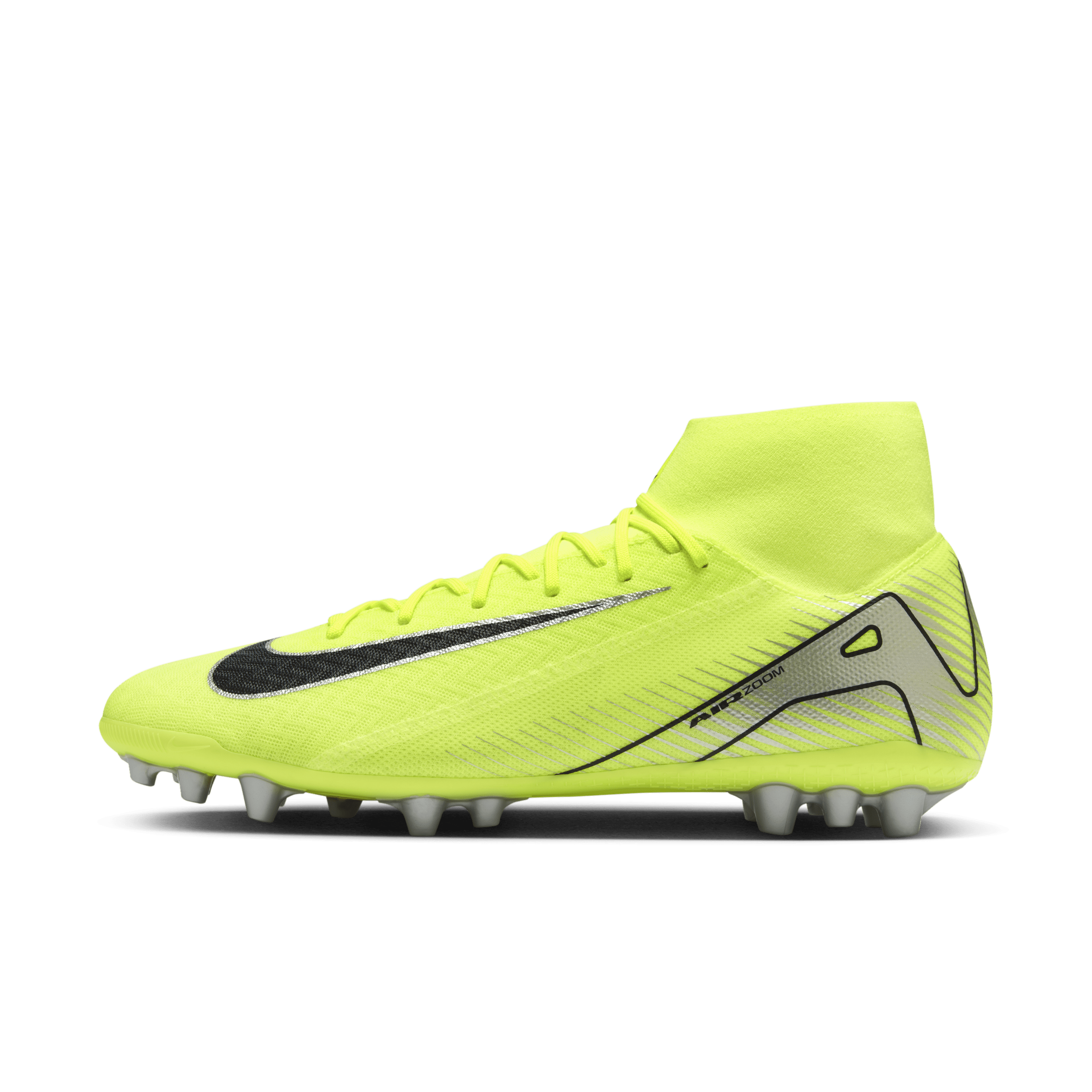 Chaussure de foot montante à crampons AG Nike Mercurial Superfly 10 Academy - Jaune