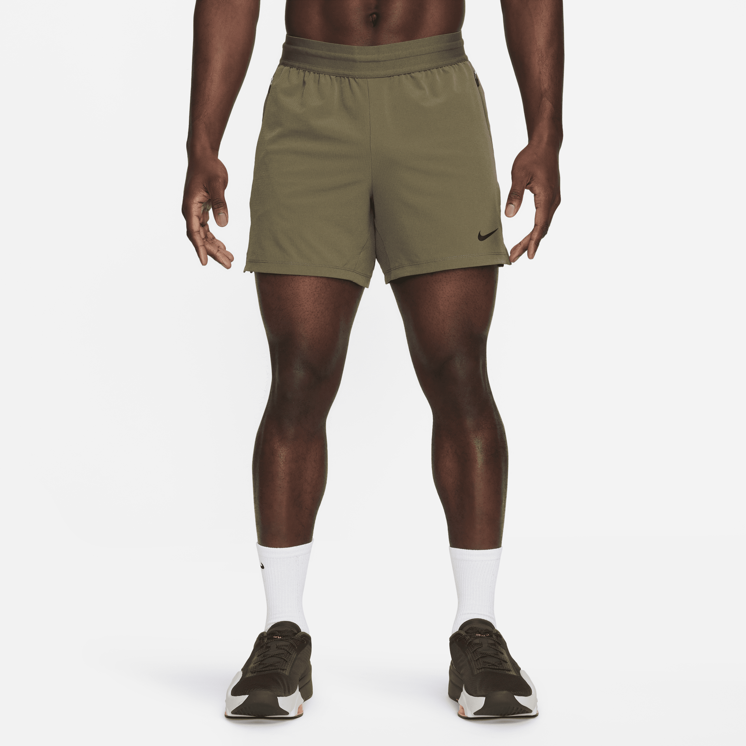 Nike Flex Rep Dri-FIT niet-gevoerde fitnessshorts voor heren (13 cm) Groen