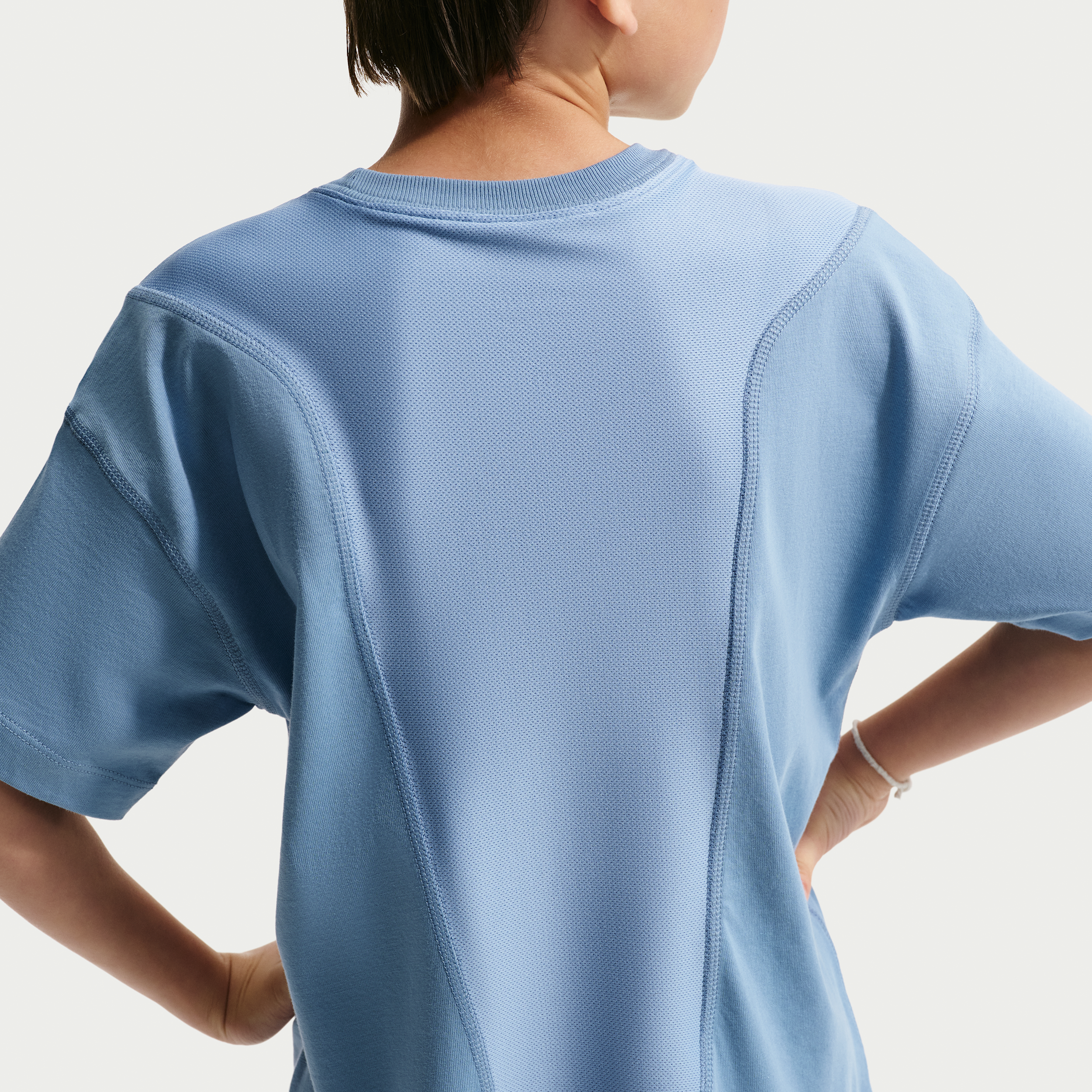 Thumbnail - Nike Pro Dri-FIT Kurzarm-Trainingsshirt (ältere Kinder, Jungen) - Blau