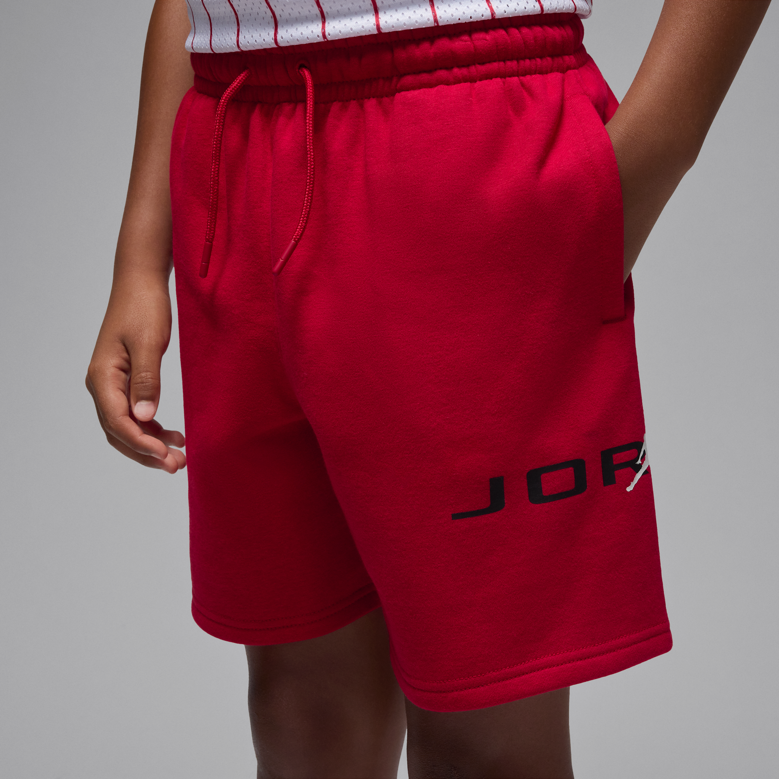 Thumbnail - Jordan Baseline Fleece-Shorts (ältere Kinder) - Rot