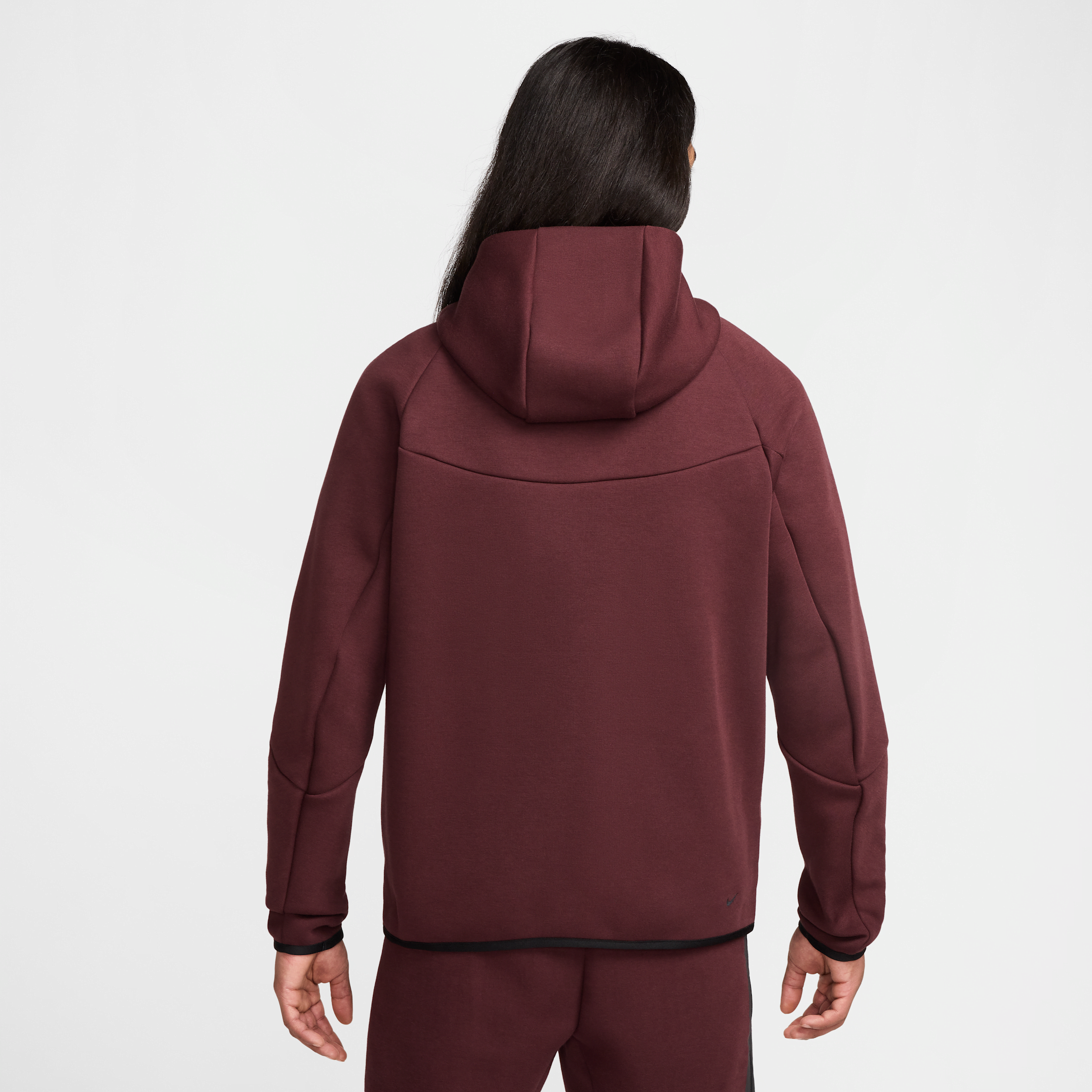 Sweat à capuche et zip Windrunner Nike Tech pour homme - Rouge