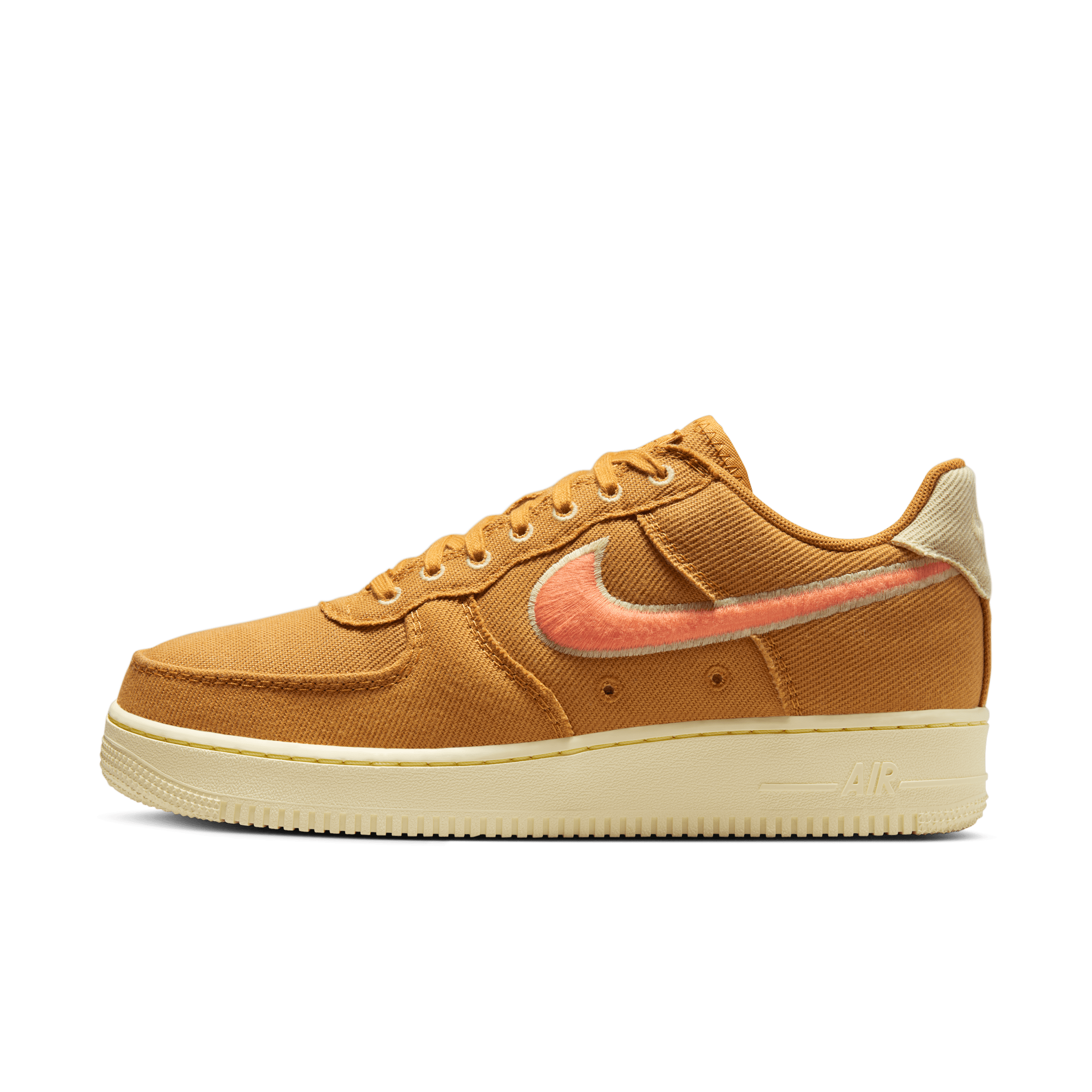Nike Air Force 1 Low Canvas Men's Shoes - Brown - HV1204-700