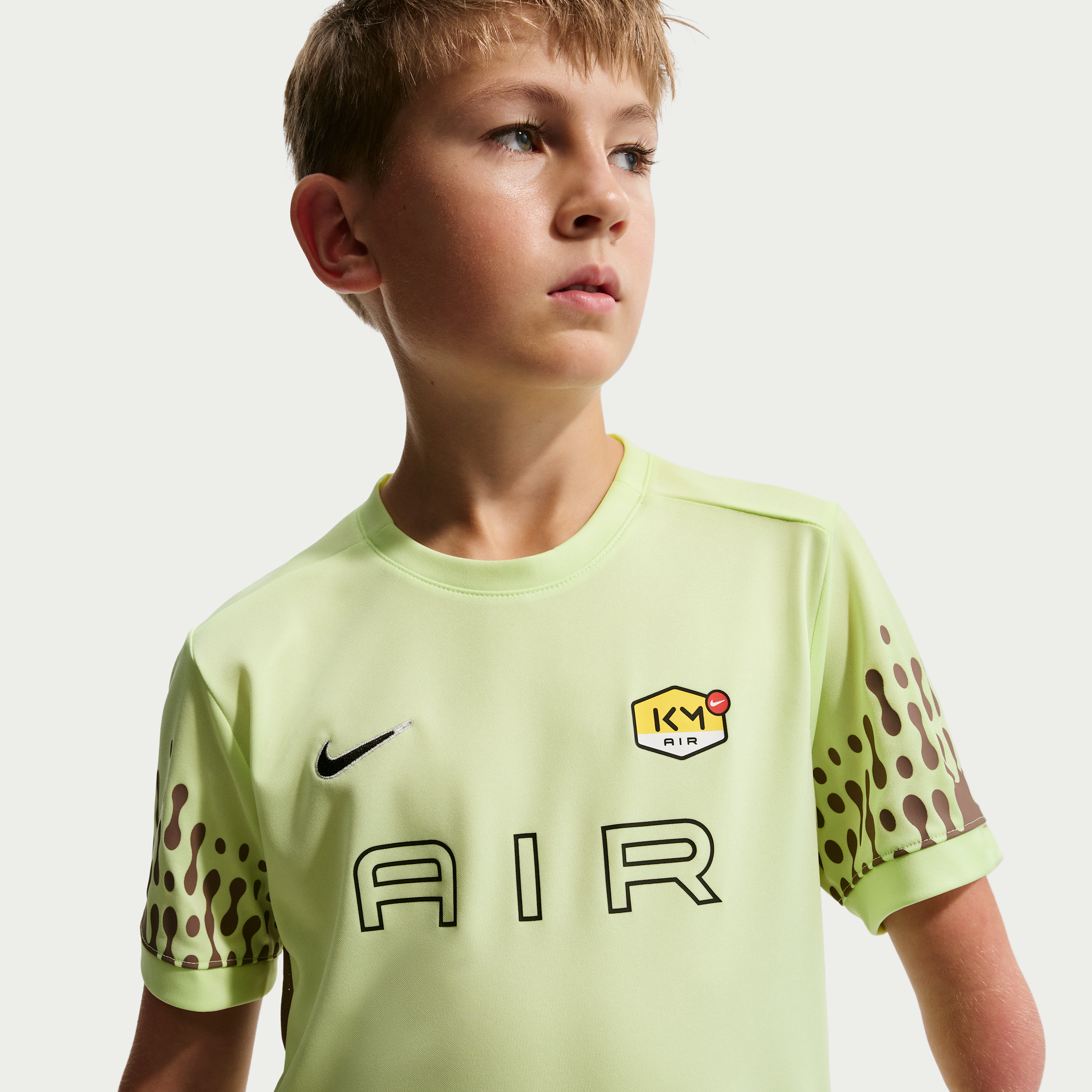 Thumbnail - Kylian Mbappé Academy Dri-FIT-Fußballoberteil (ältere Kinder) - Grün