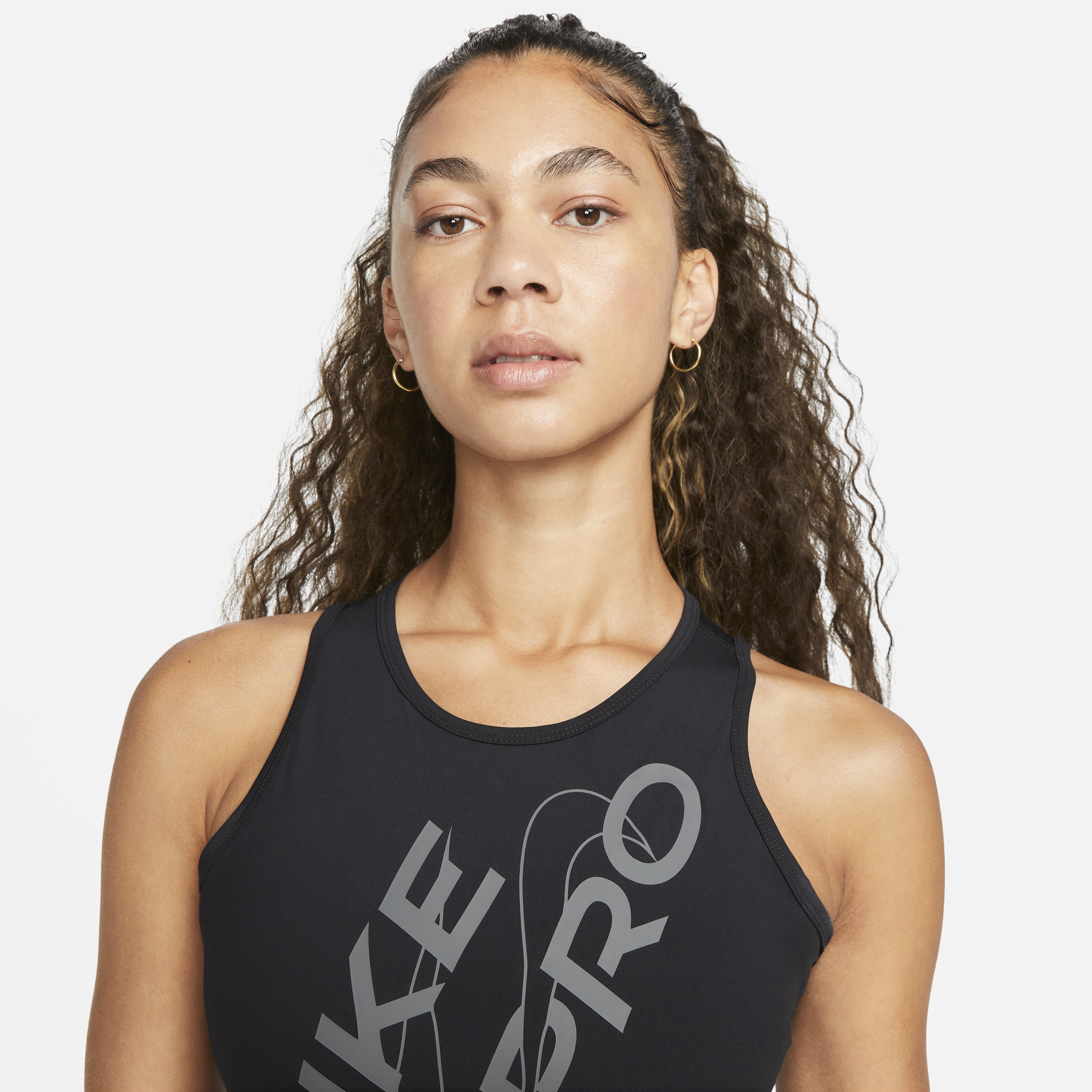 Débardeur court Nike Pro Dri-FIT pour femme - Noir