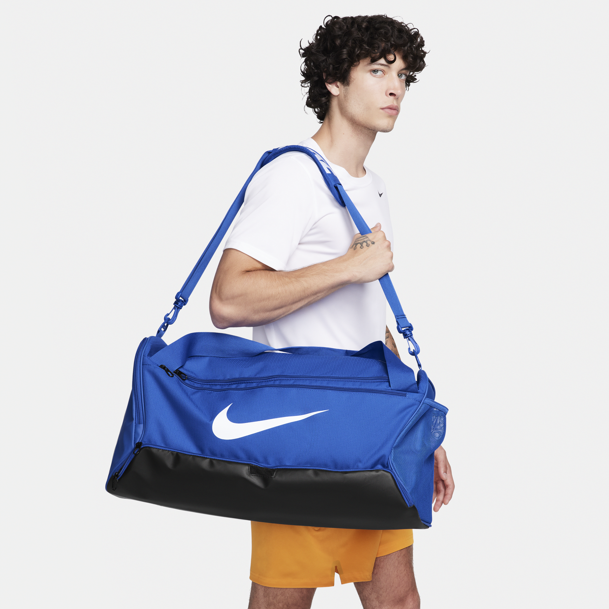 Nike Brasilia 9.5 Training Duffel Bag (Medium, 60L) - Blue