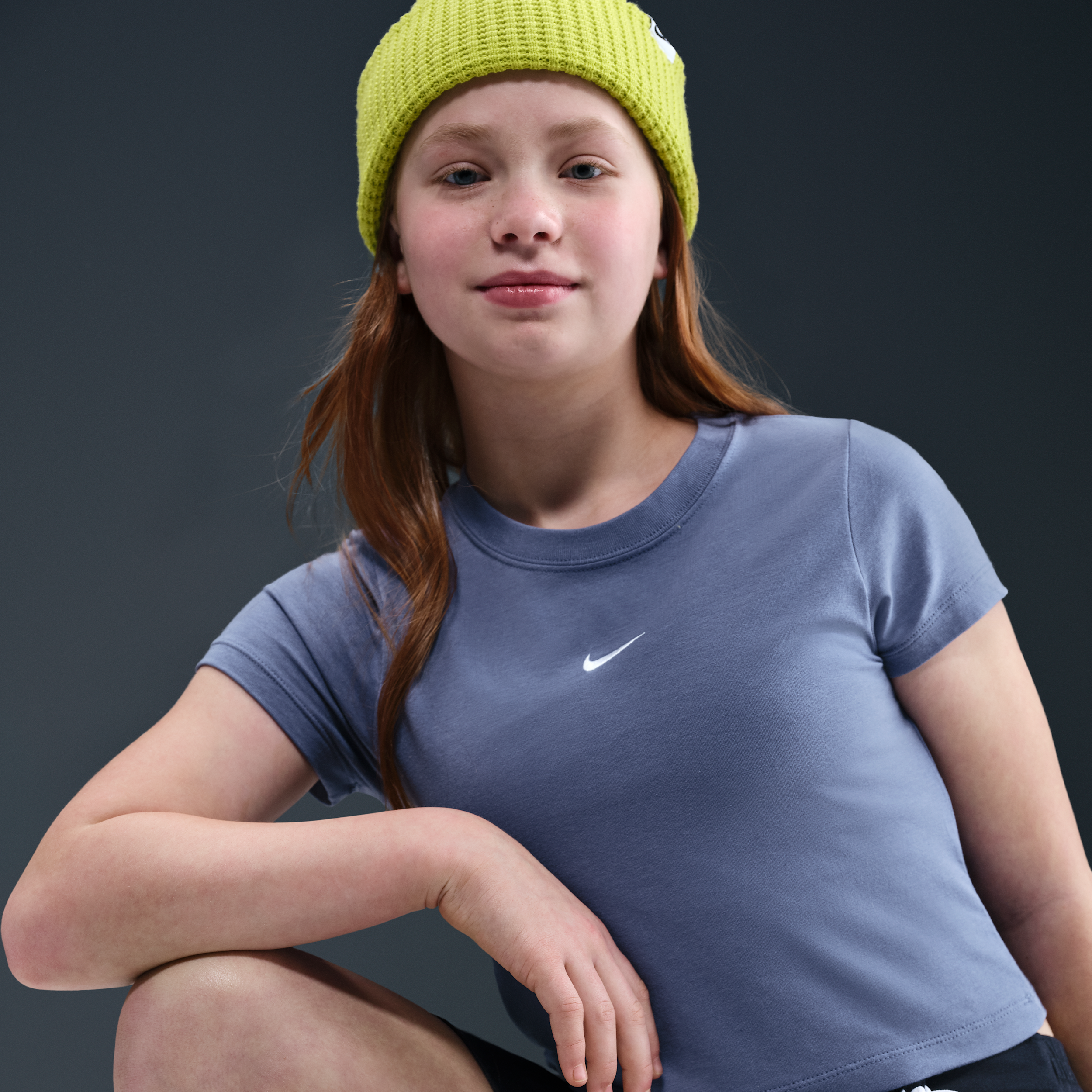 Thumbnail - Nike Kurz-T-Shirt (Mädchen) - Blau