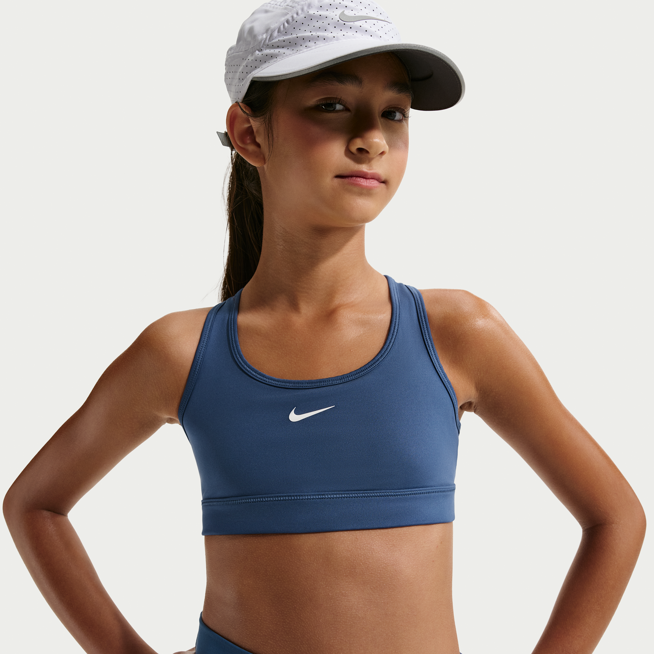 Nike Swoosh sport-bh voor meisjes - Blauw